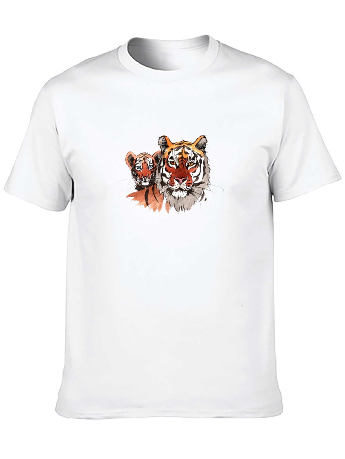 Tiger and Cub Graphic Tee - Black