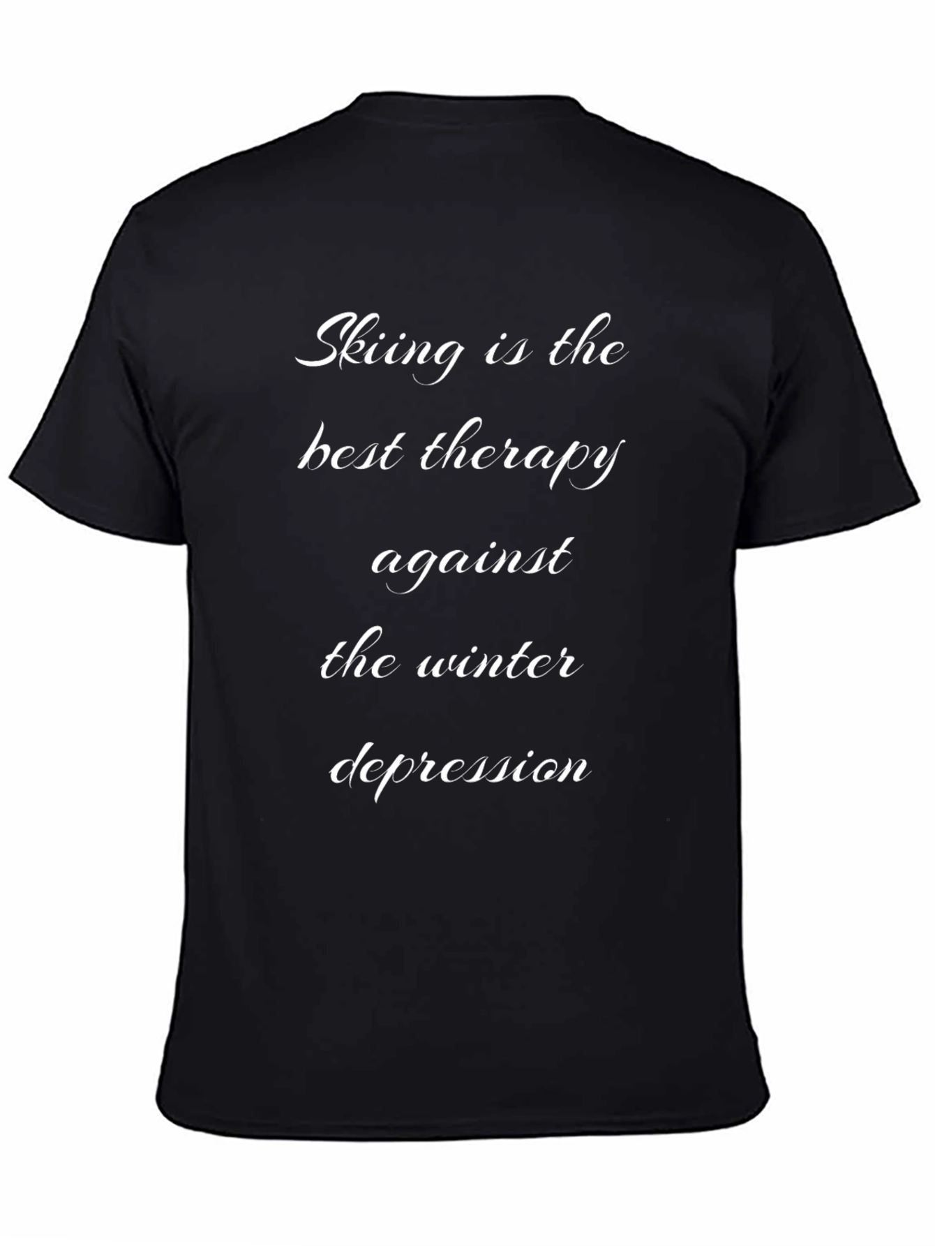 Skiing Therapy T-Shirt - Winter Depression Relief Tee