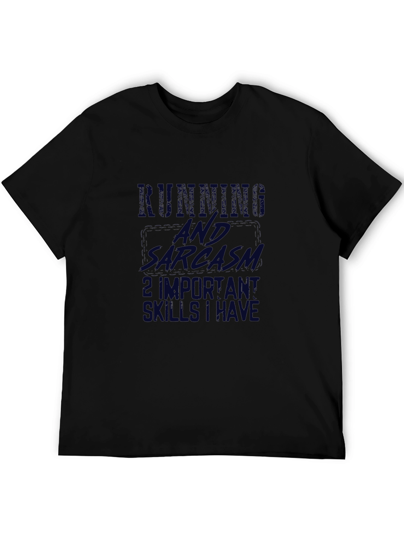 Running & Sarcasm Black T-Shirt