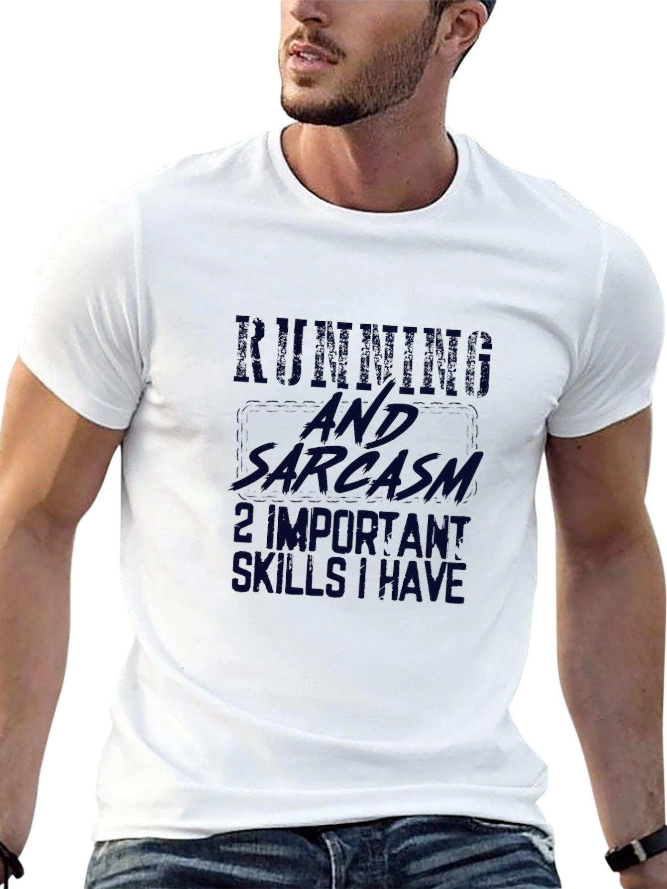 Running & Sarcasm Black T-Shirt