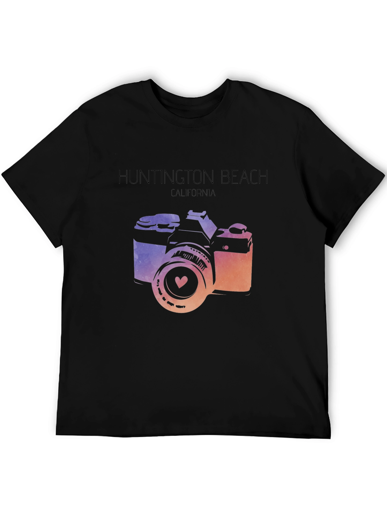 Huntington Beach Camera Graphic Tee