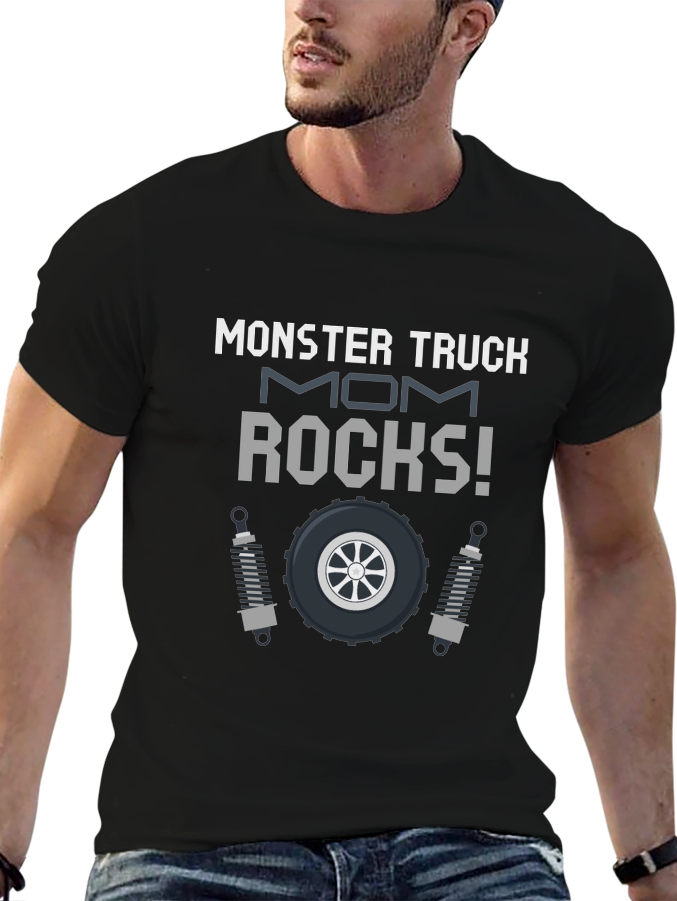 Monster Truck Mom Rocks Graphic T-Shirt