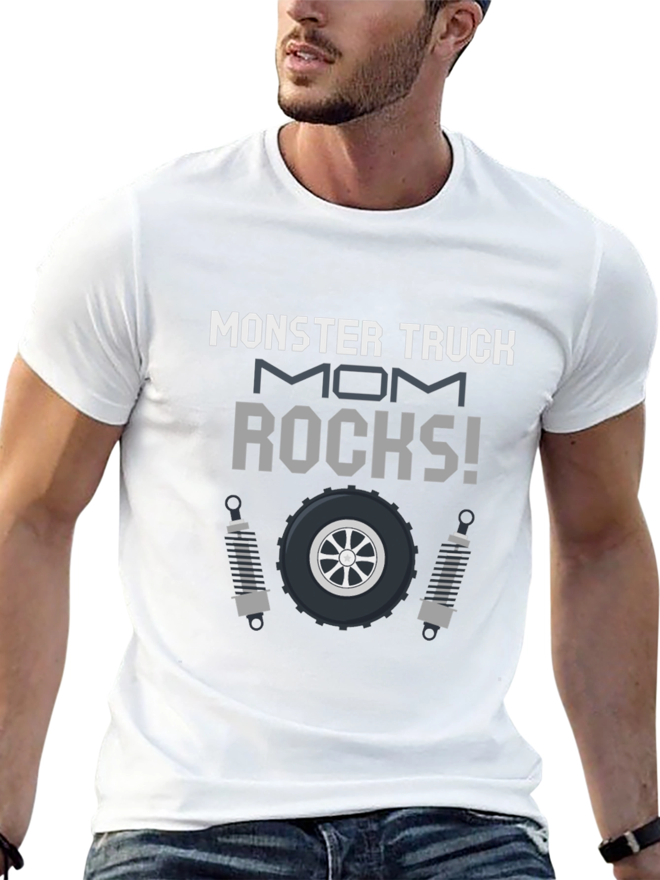 Monster Truck Mom Rocks Graphic T-Shirt