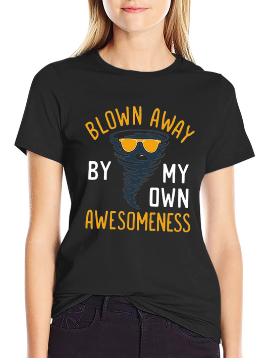 Blown Away Awesomeness Graphic Tee - Cool Tornado Design