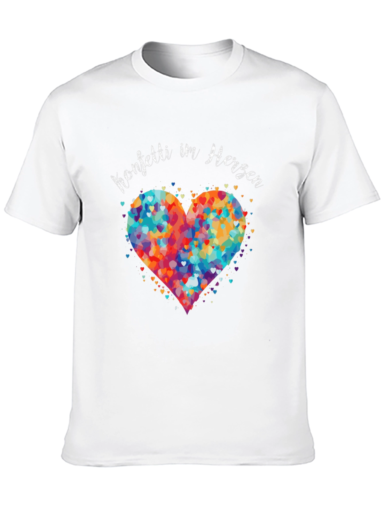 Confetti Heart Graphic T-Shirt - Unisex