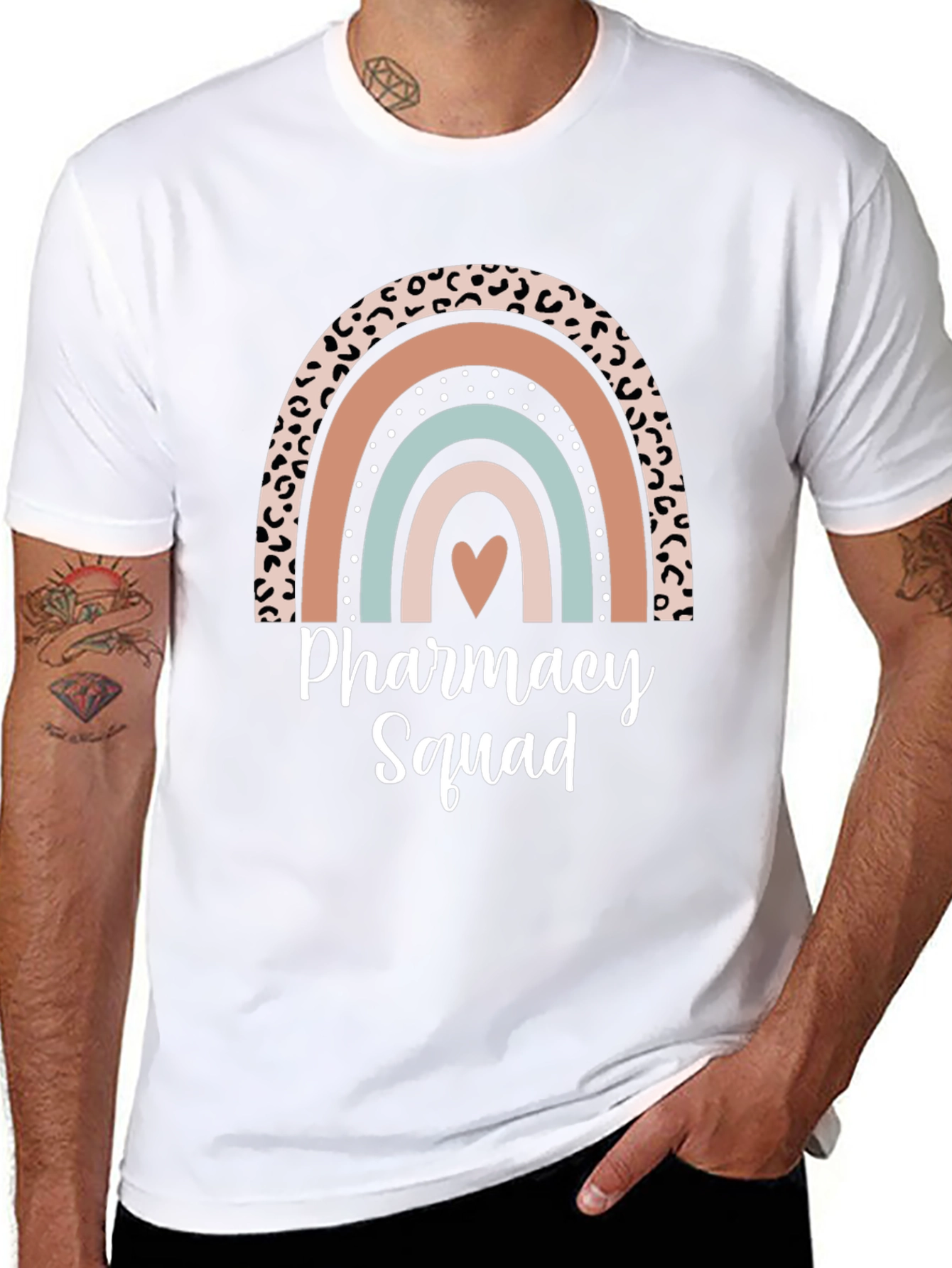 Pharmacy Squad Rainbow Graphic Tee