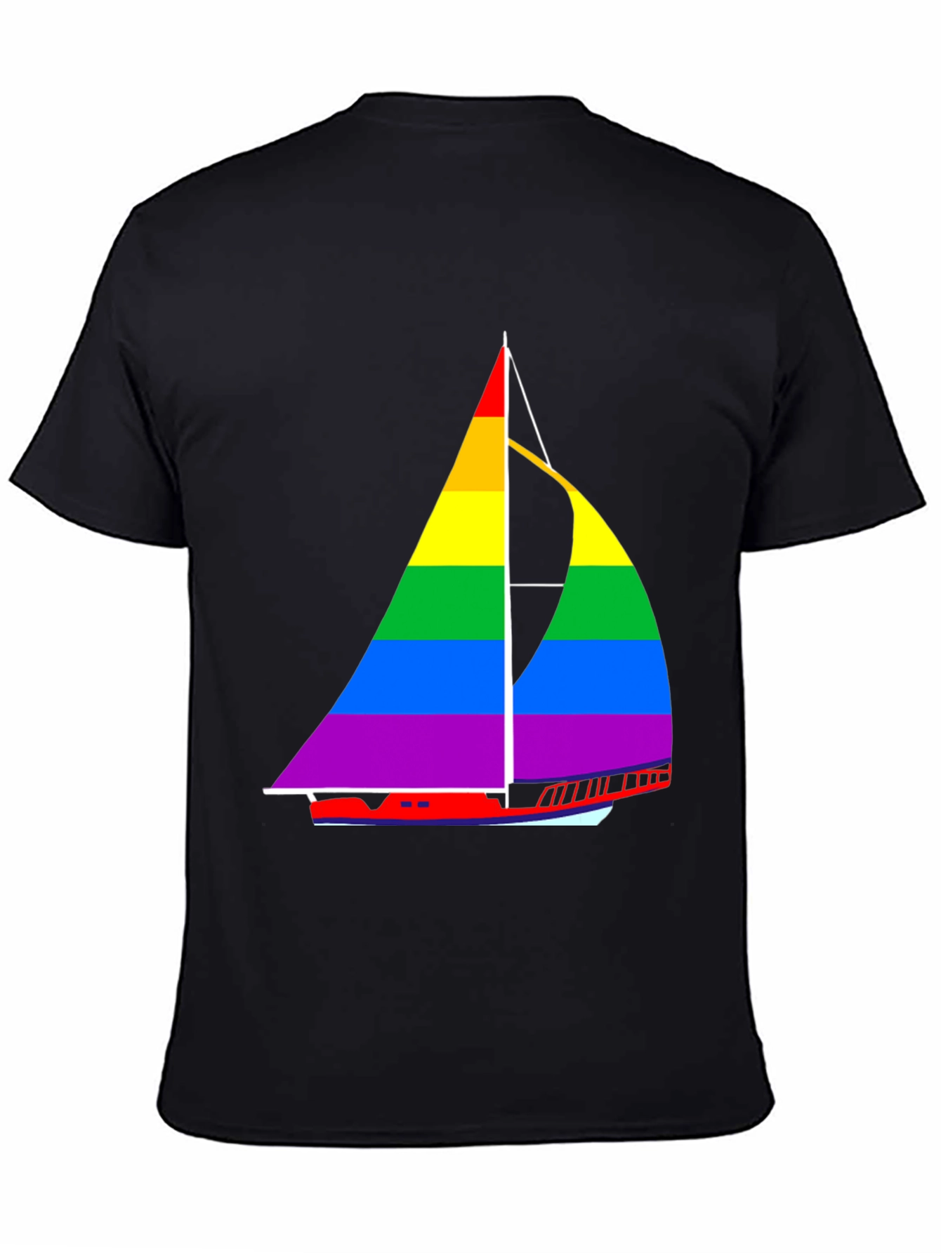 Rainbow Sailboat T-Shirt - Pride Nautical Tee