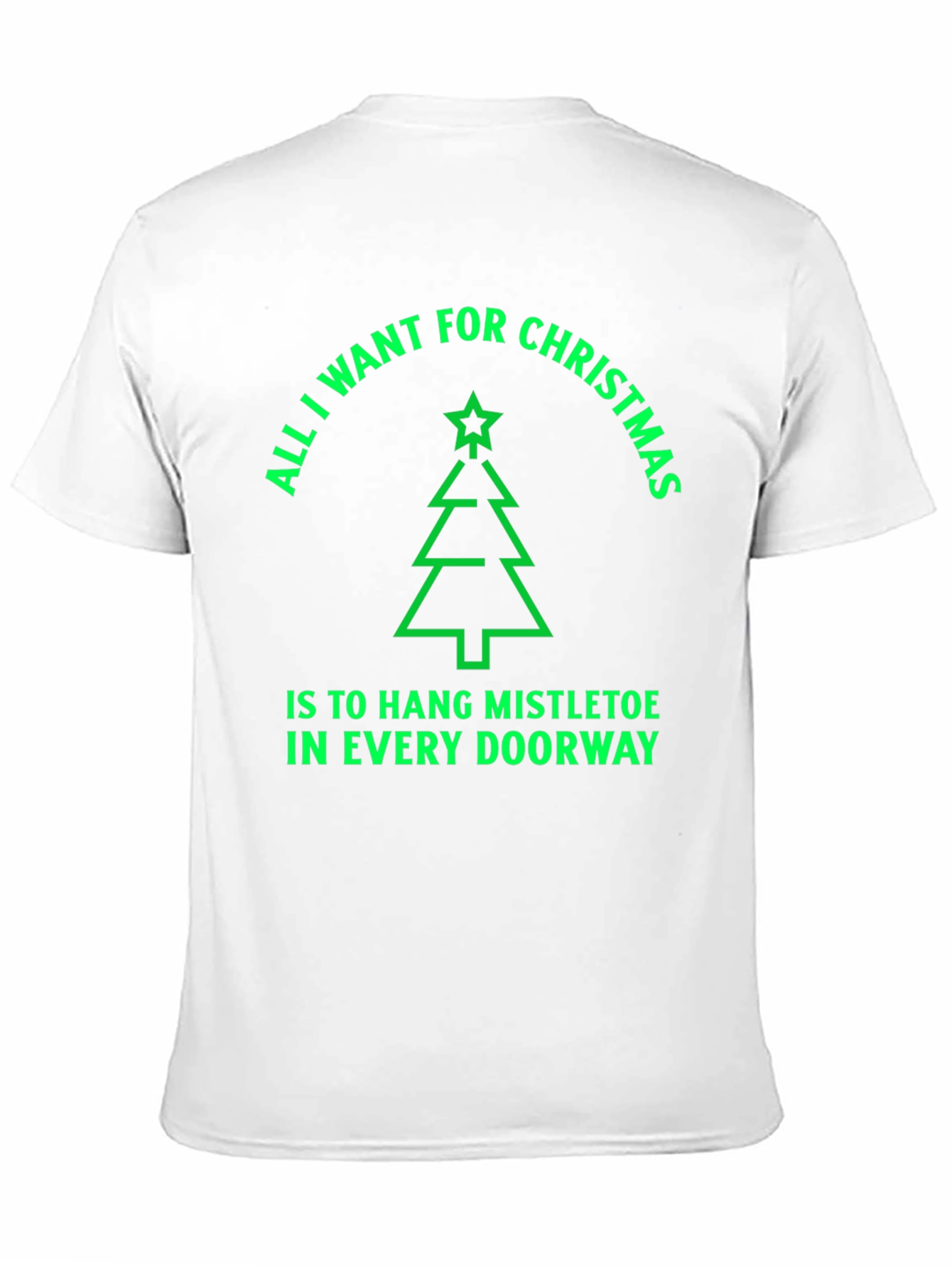 Festive Christmas Tree T-Shirt - Hang Mistletoe