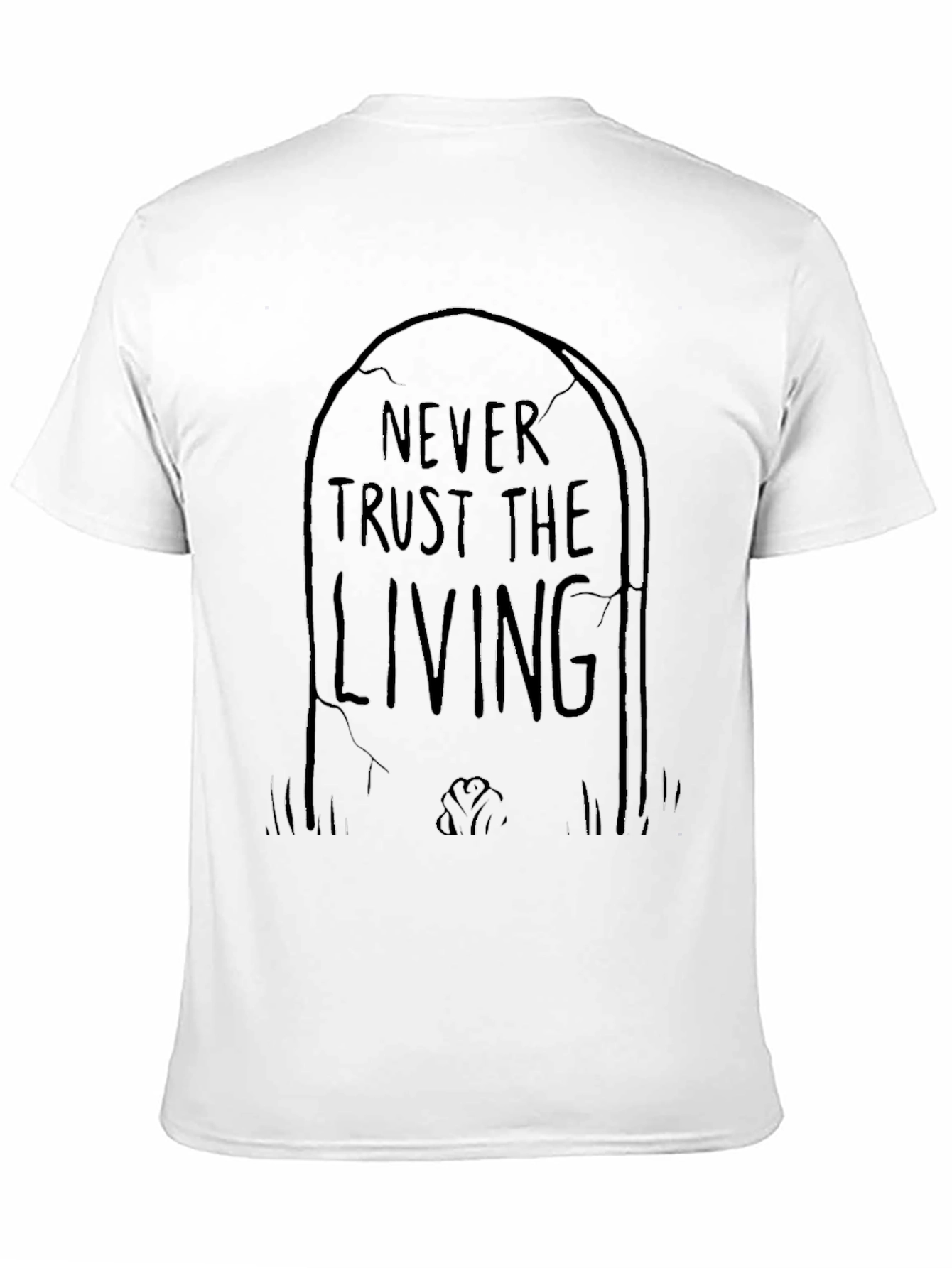Never Trust the Living Graphic Tee - Black Cotton