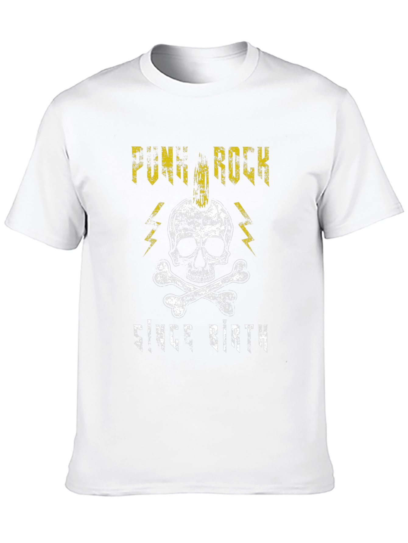 Punk Rock Since Birth Black Graphic T-Shirt