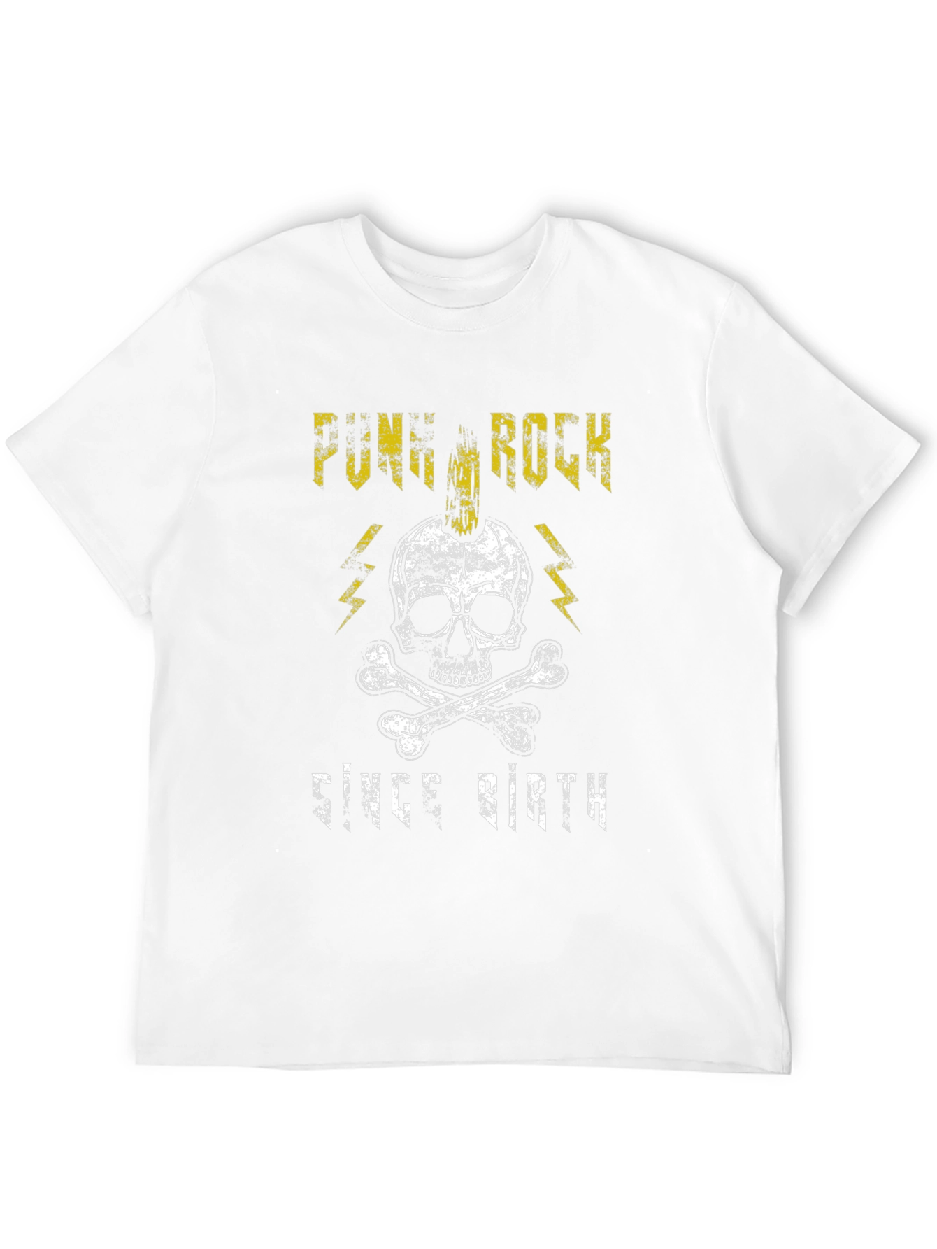 Punk Rock Since Birth Black Graphic T-Shirt