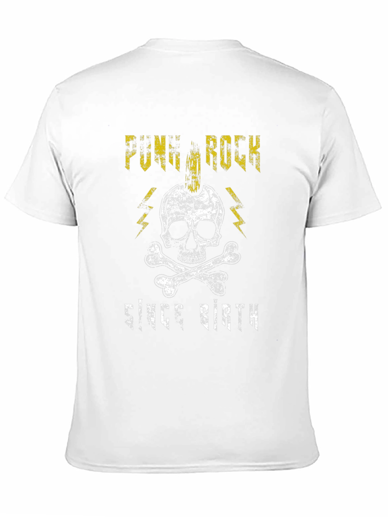 Punk Rock Since Birth Black Graphic T-Shirt