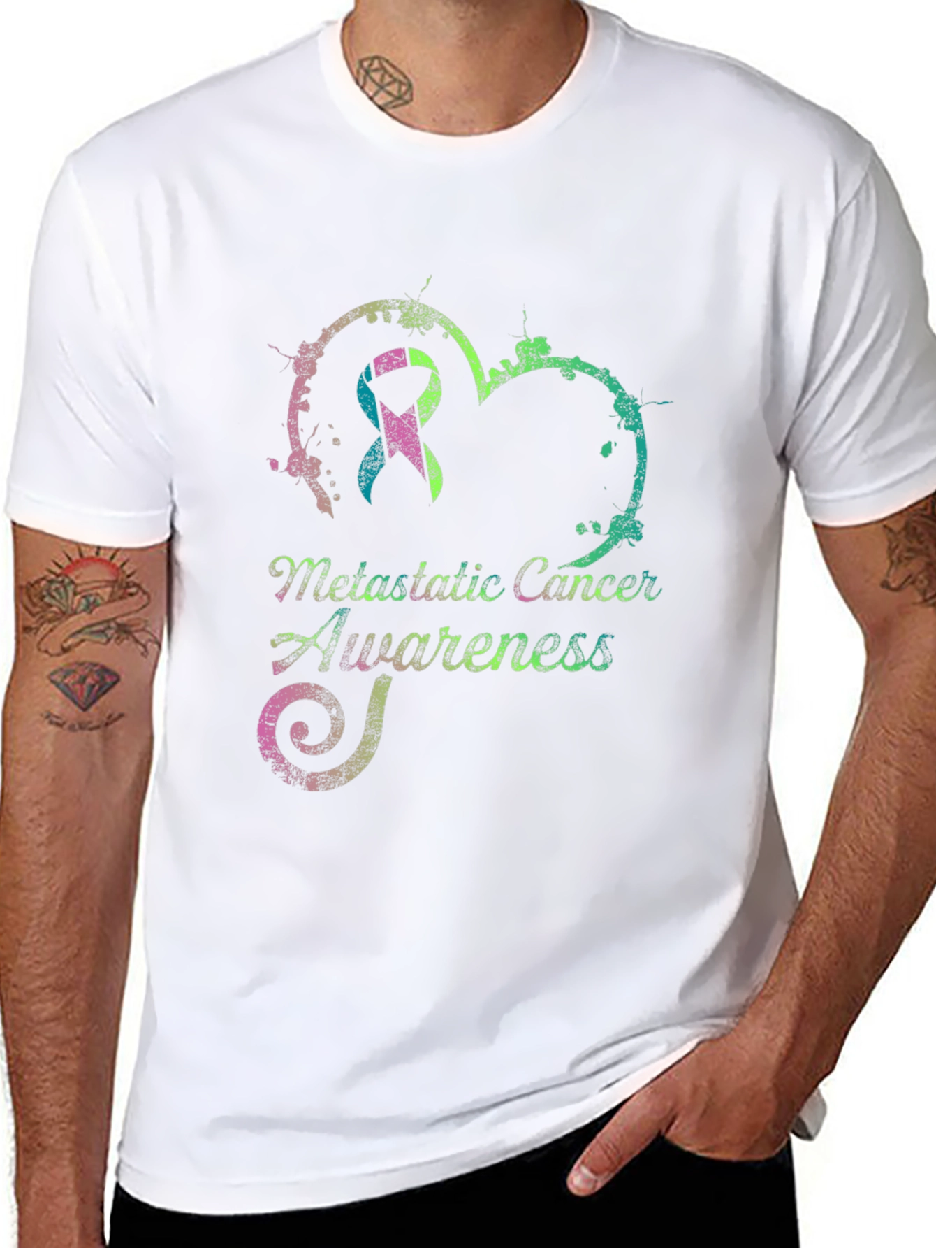 Metastatic Cancer Awareness Ribbon Tee