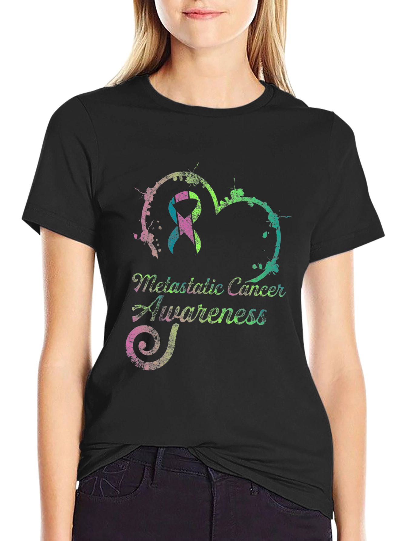 Metastatic Cancer Awareness Ribbon Tee