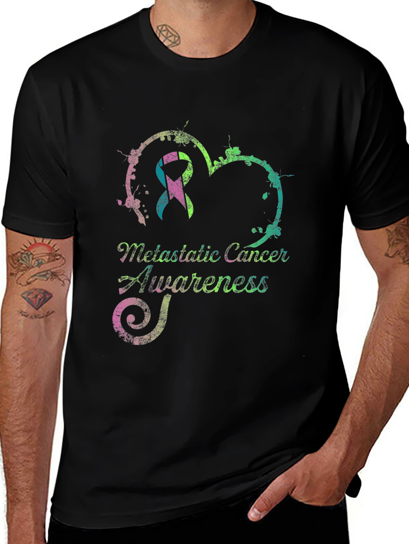 Metastatic Cancer Awareness Ribbon Tee