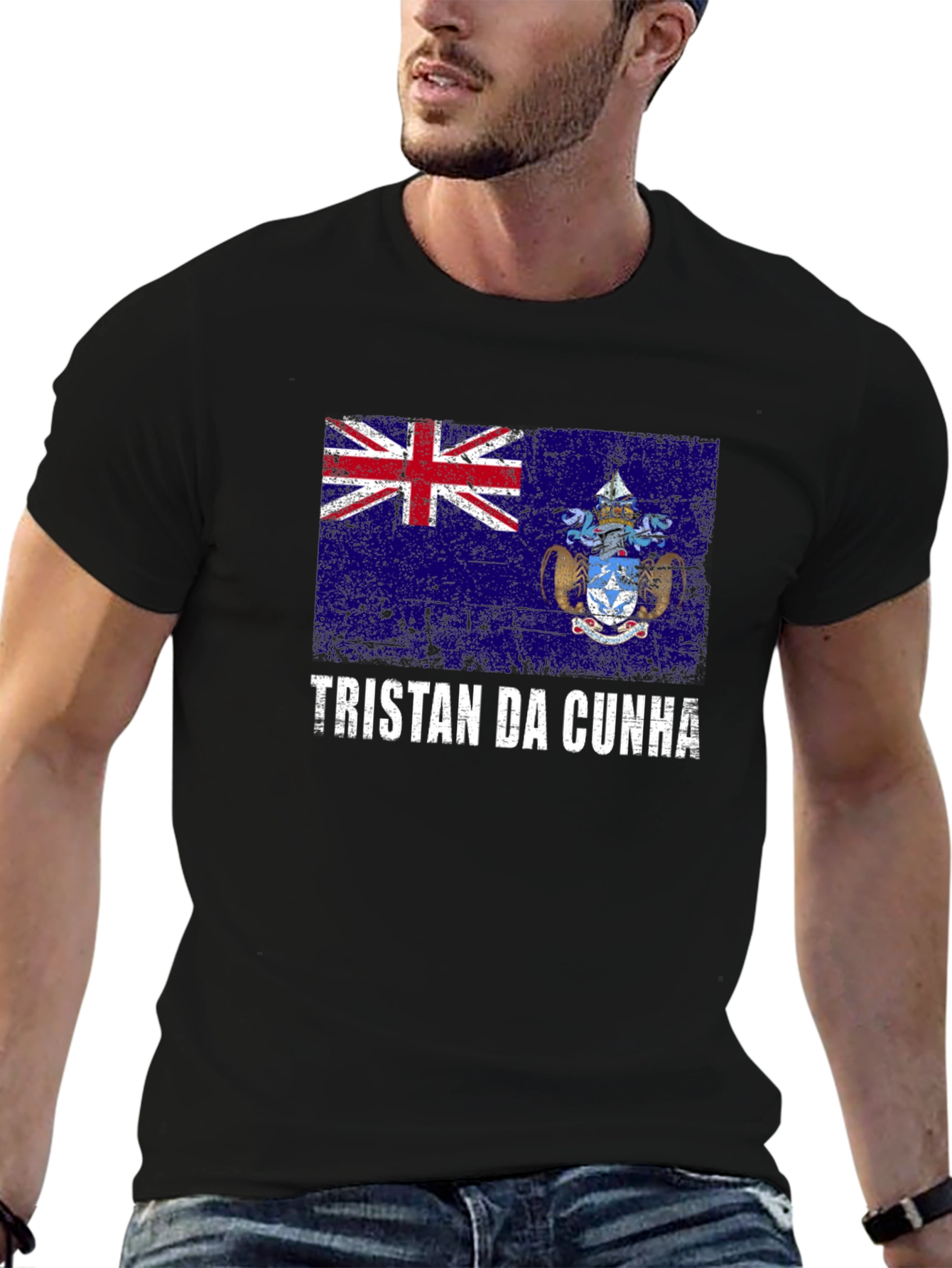 Tristan da Cunha Flag Graphic T-Shirt