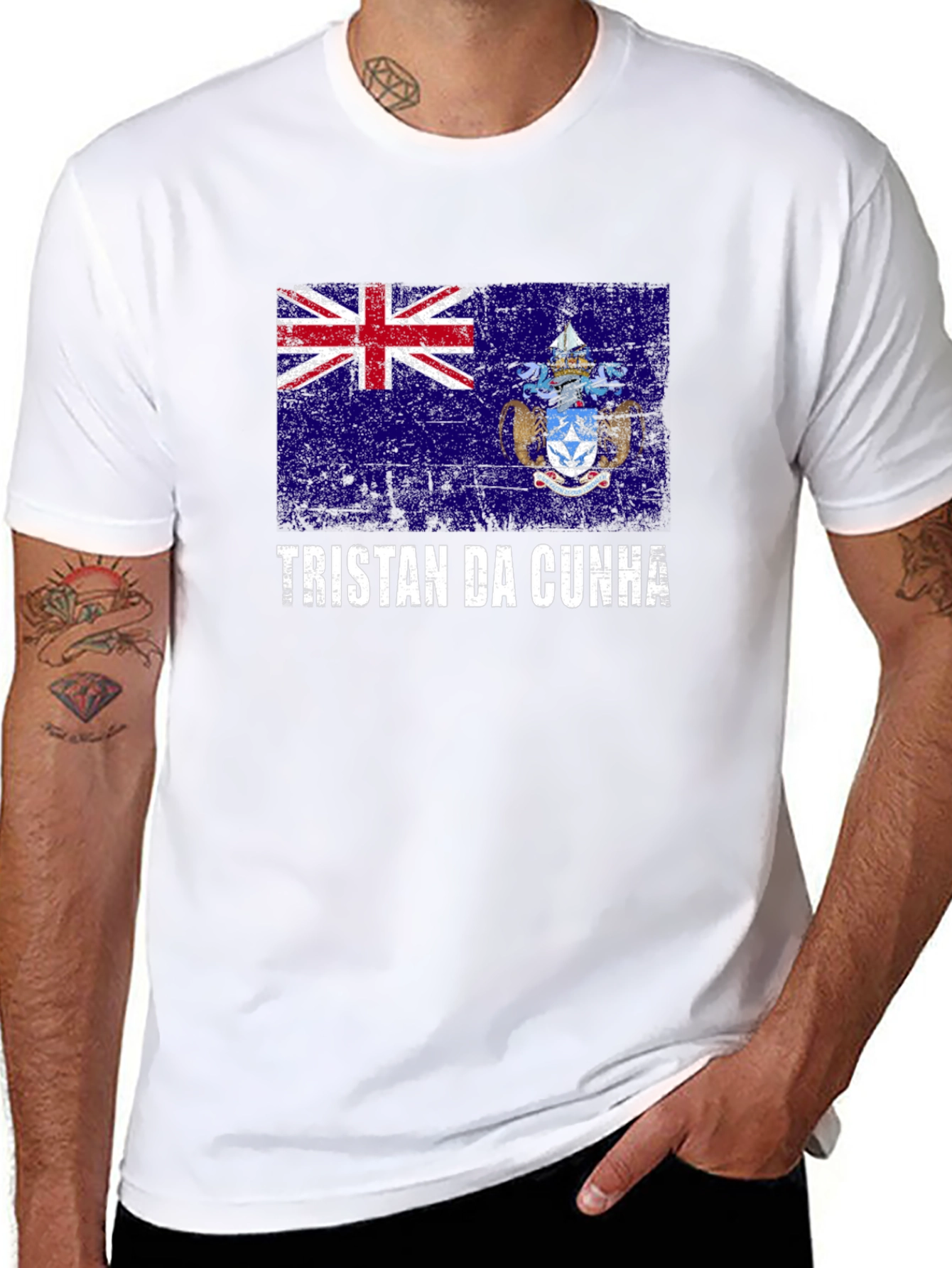 Tristan da Cunha Flag Graphic T-Shirt
