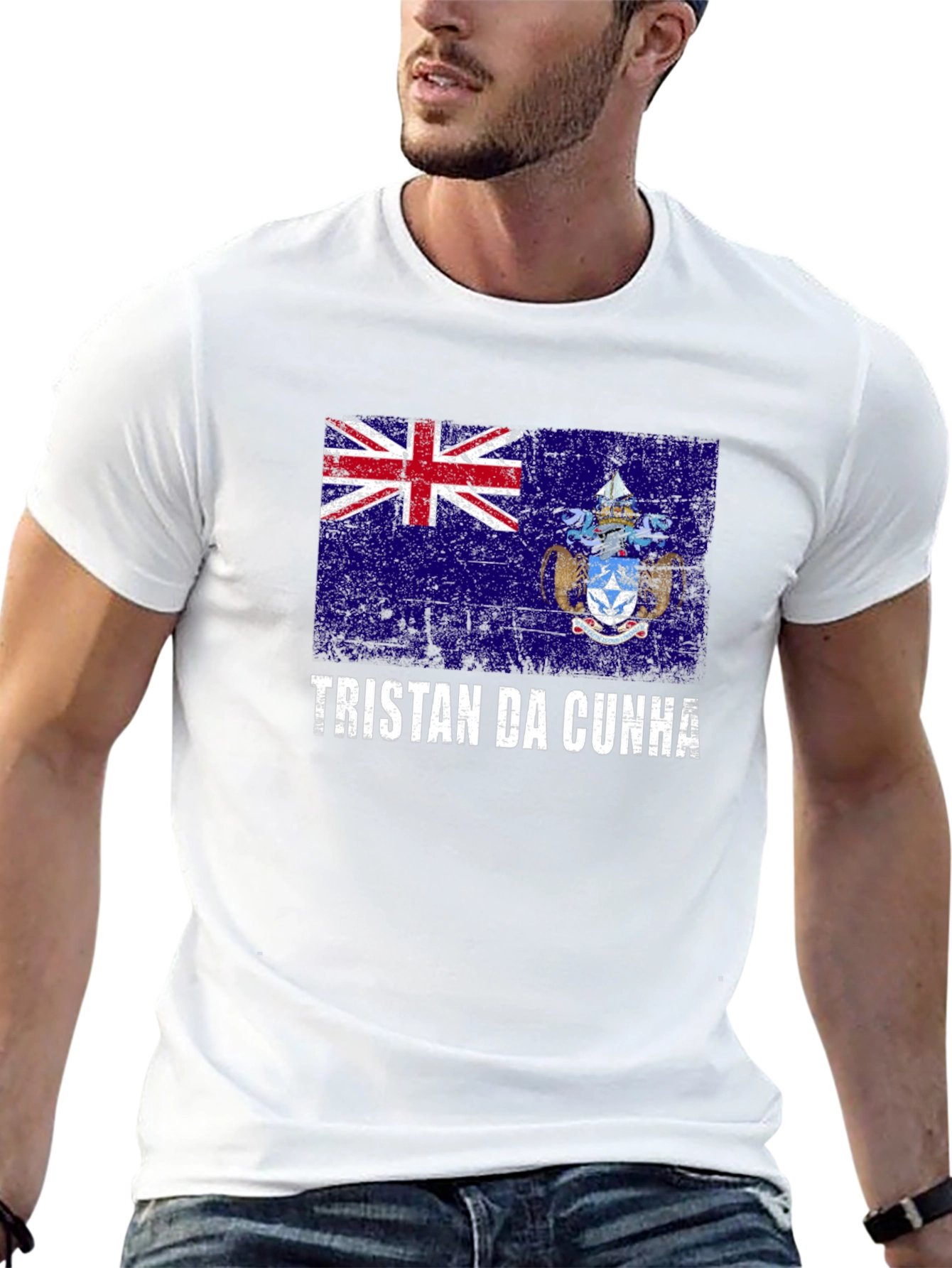 Tristan da Cunha Flag Graphic T-Shirt