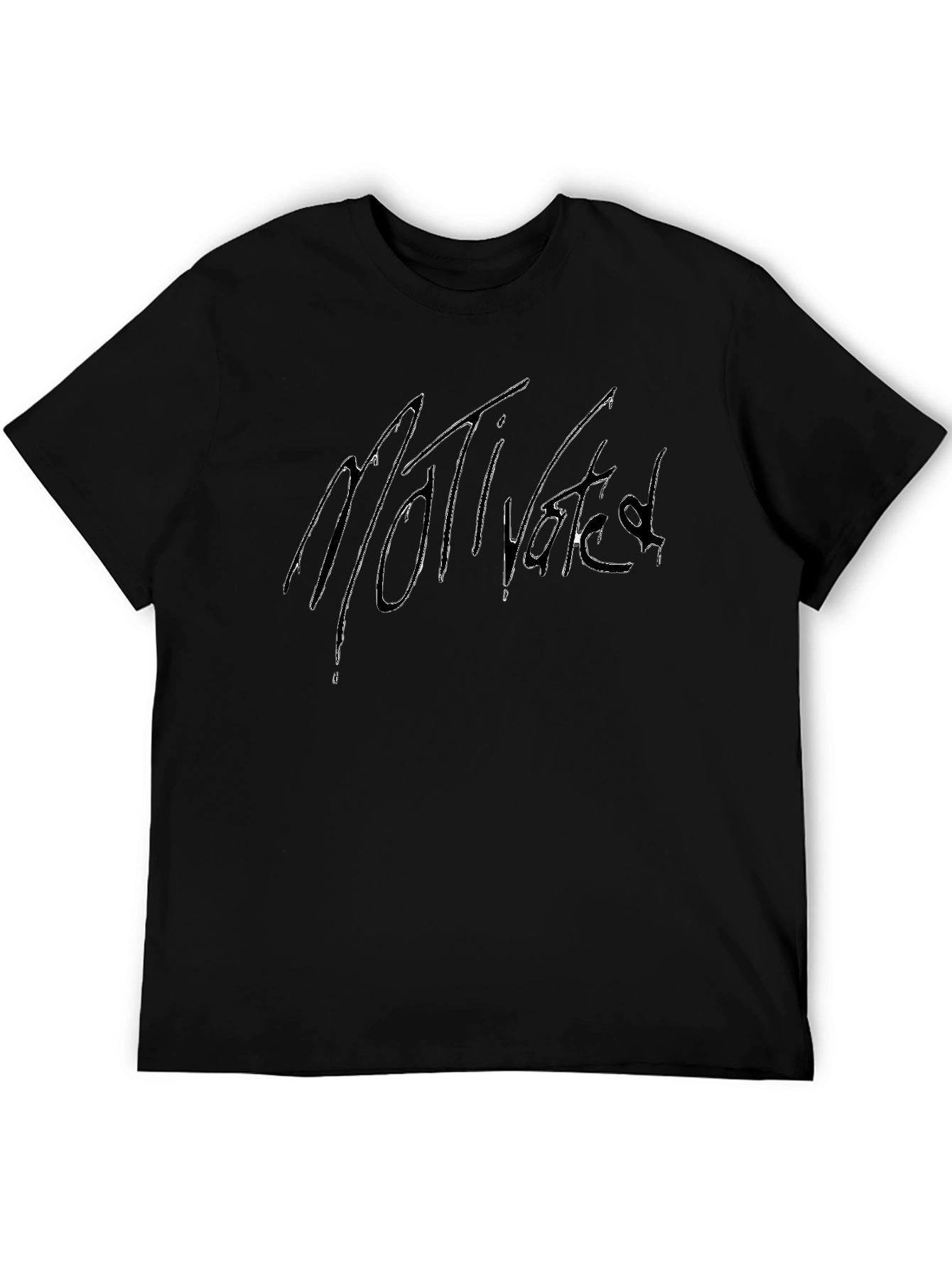 Motivated Graphic Tee - Black Cotton Blend