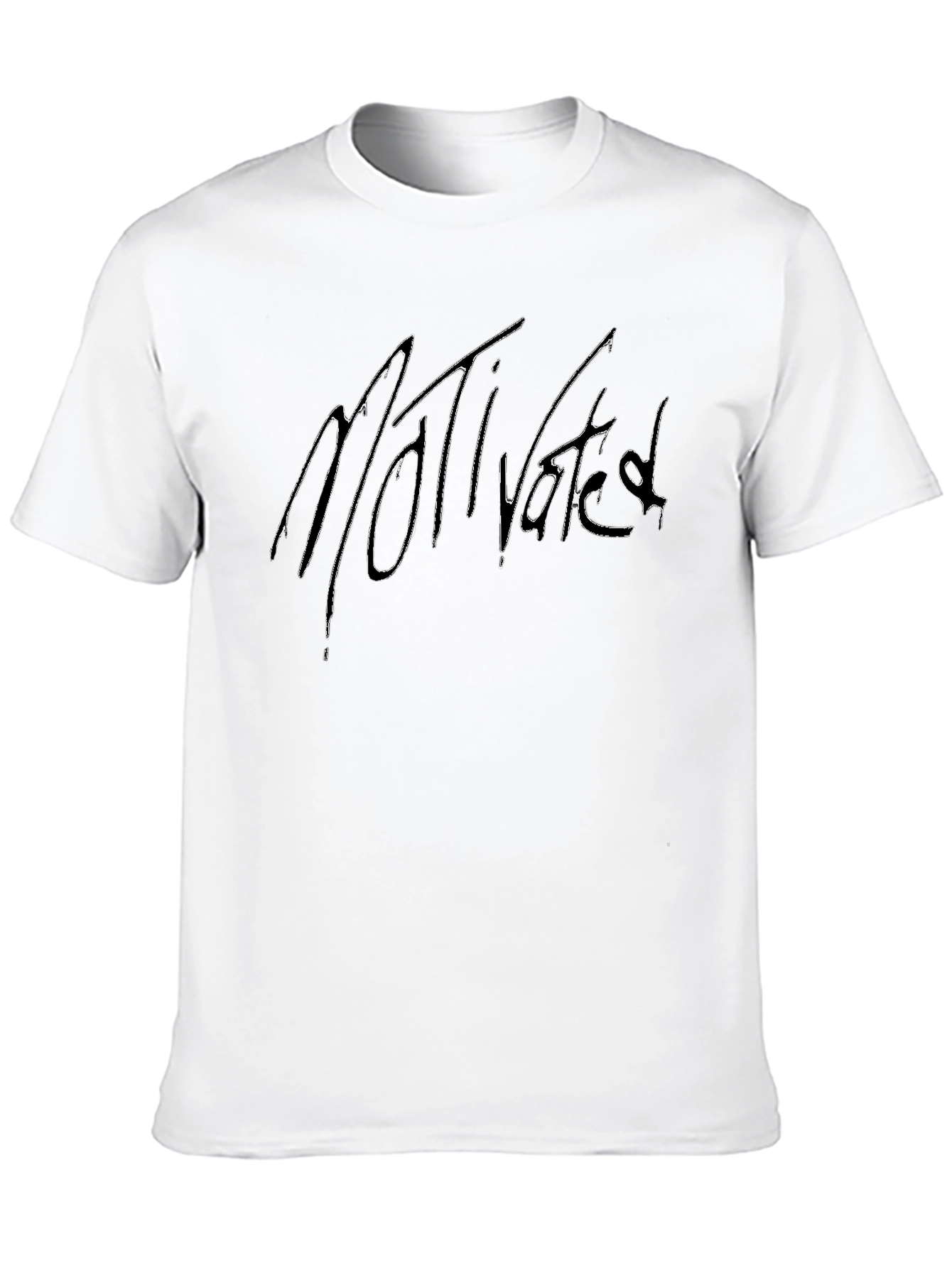 Motivated Graphic Tee - Black Cotton Blend