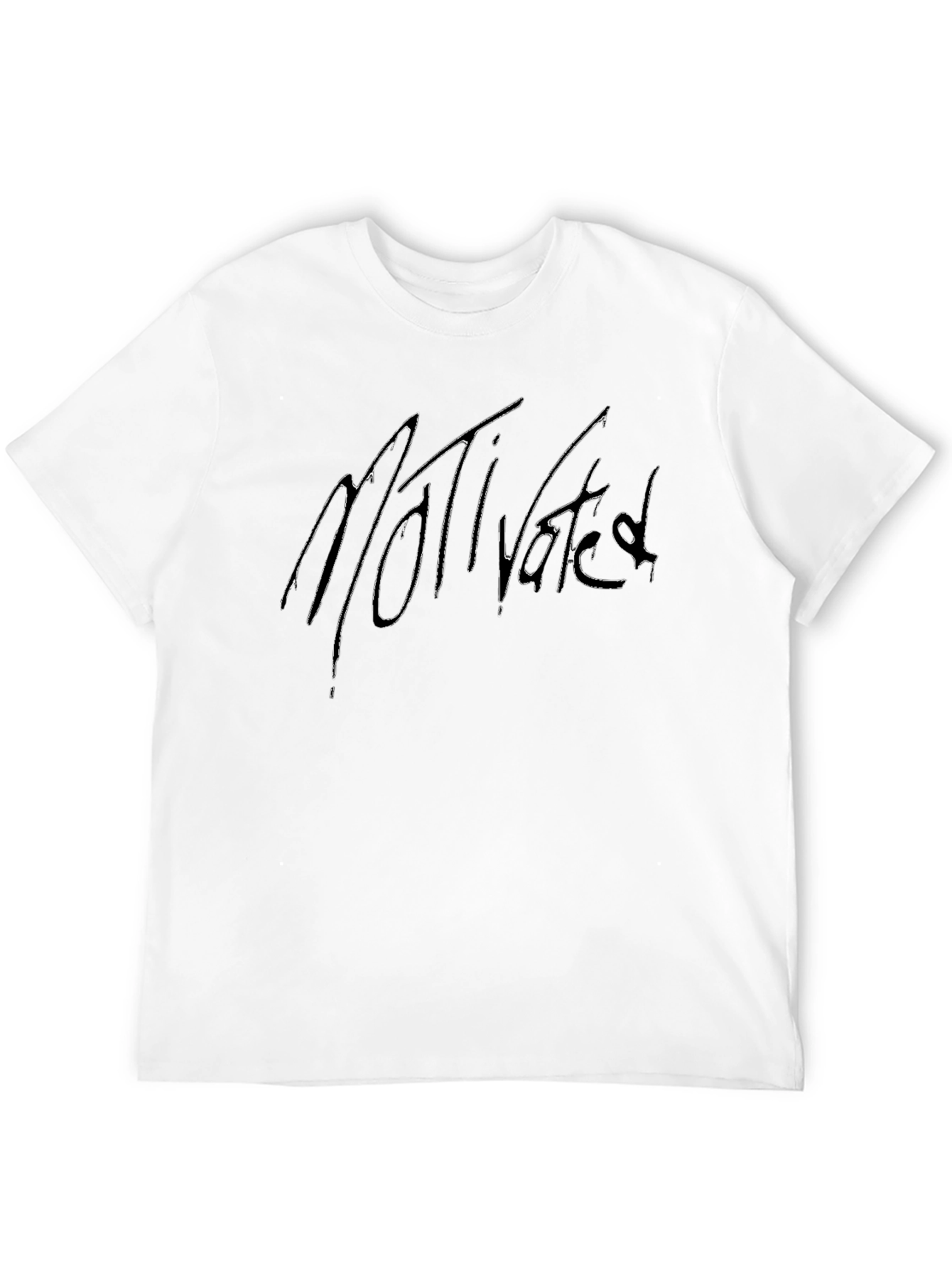 Motivated Graphic Tee - Black Cotton Blend