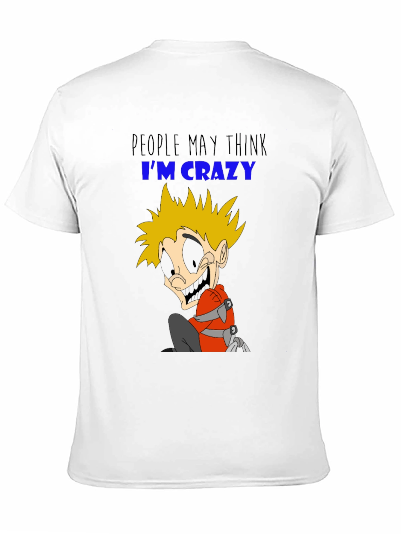 Crazy Character Graphic T-Shirt - Black Cotton Tee