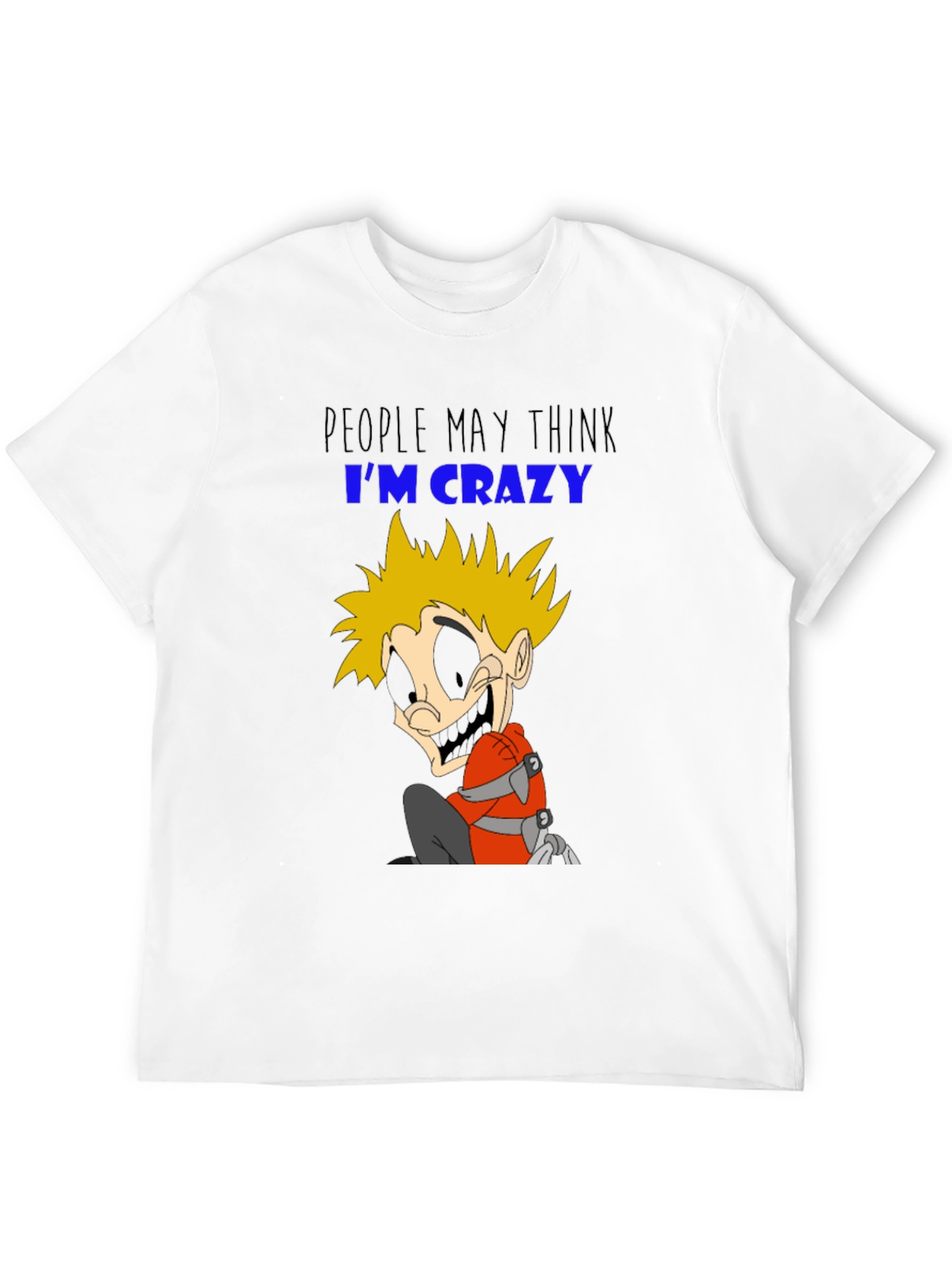 Crazy Character Graphic T-Shirt - Black Cotton Tee