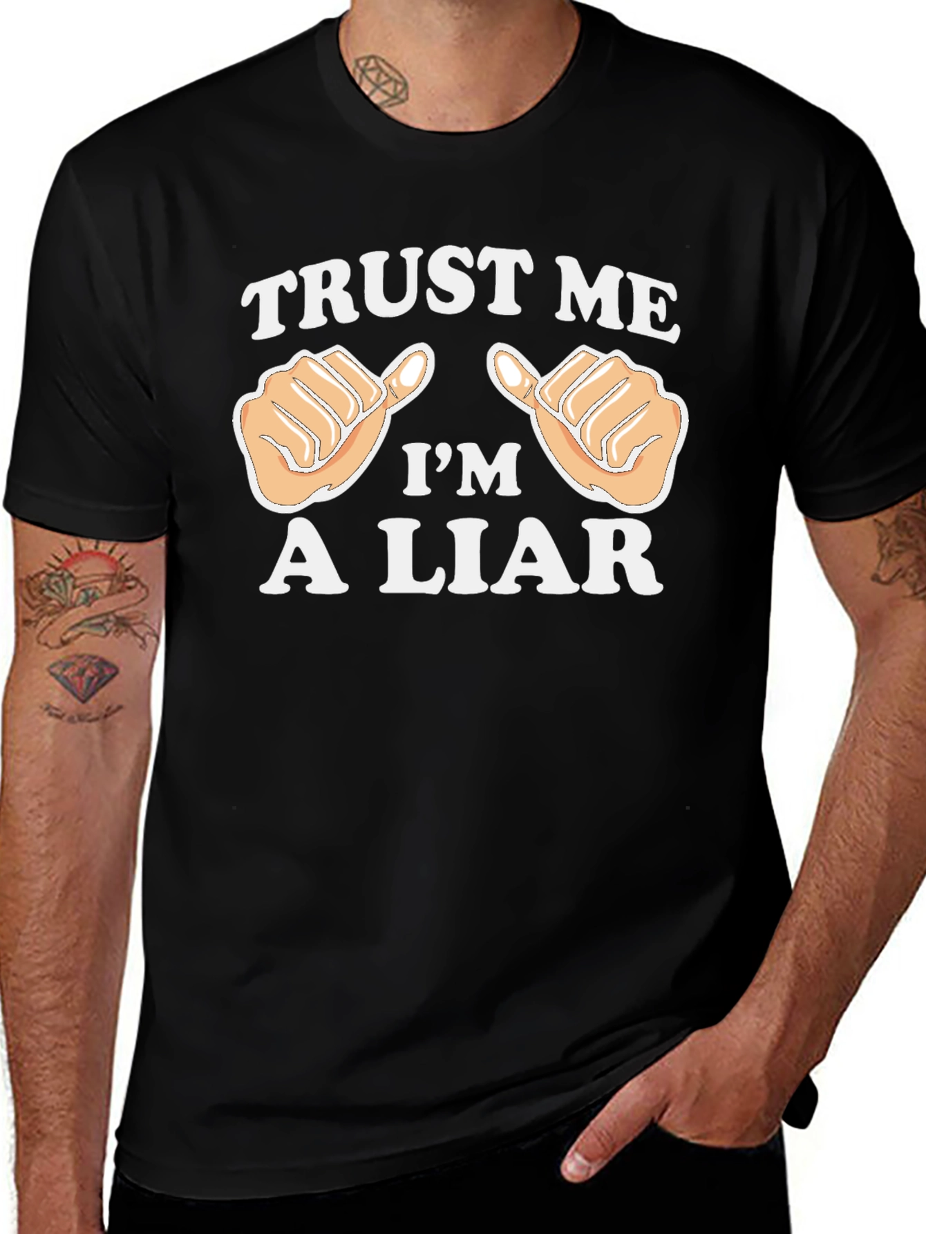 Trust Me Im A Liar T-Shirt Funny Joke Tee
