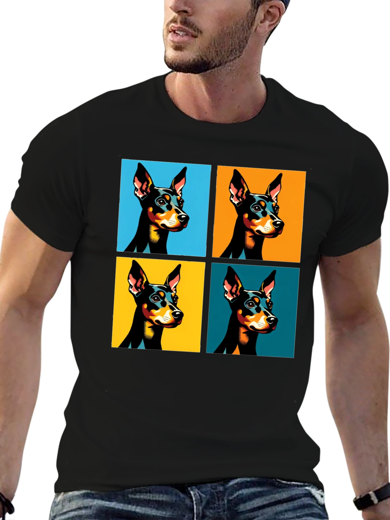 Pop Art Dog T-Shirt - Stylish Graphic Tee
