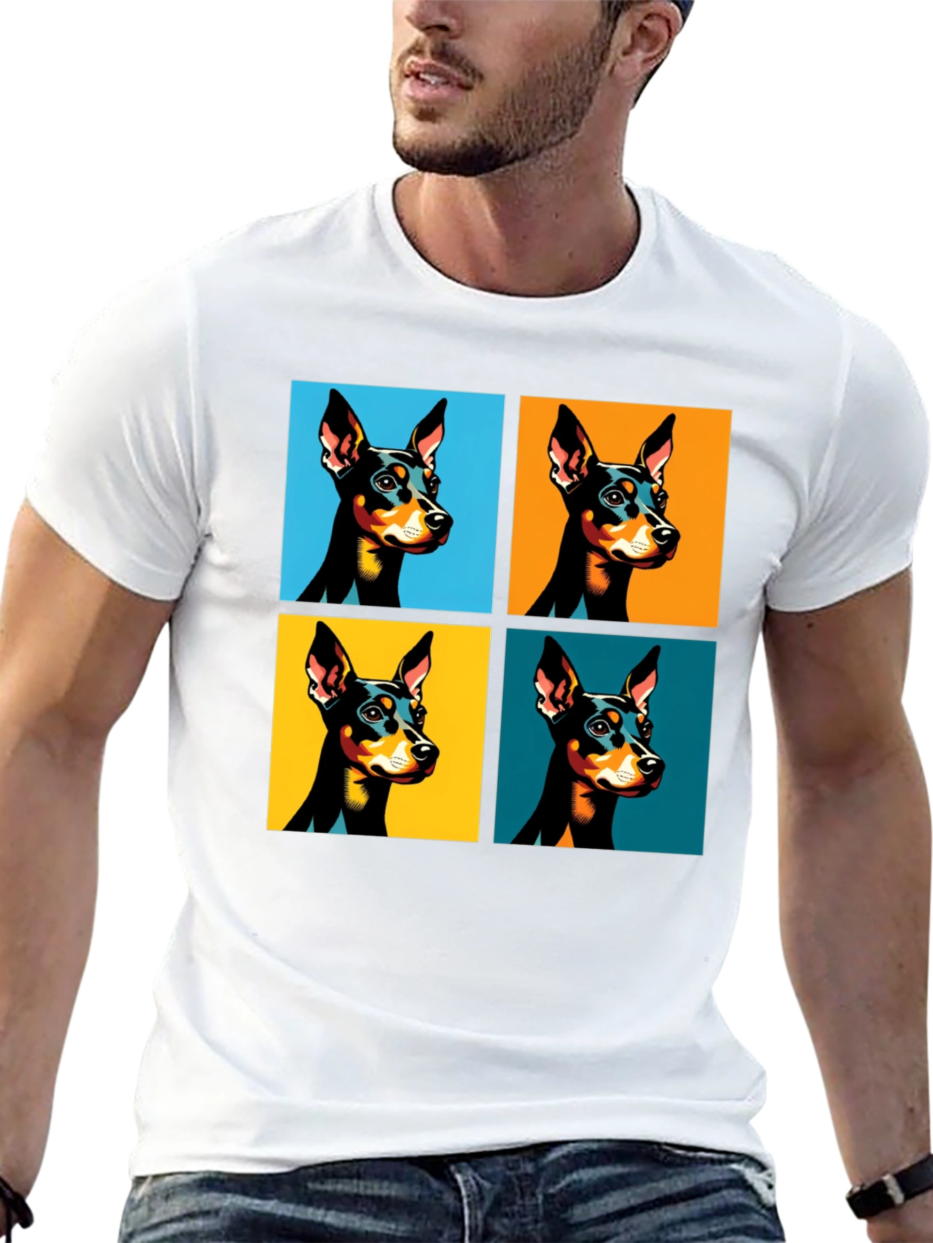 Pop Art Dog T-Shirt - Stylish Graphic Tee