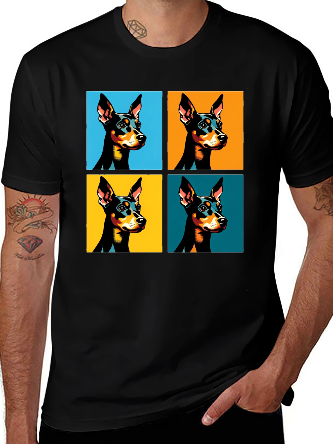 Pop Art Dog T-Shirt - Stylish Graphic Tee
