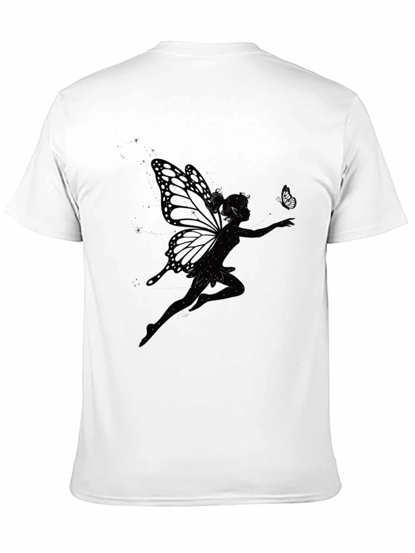 Black Fairy Graphic T-Shirt - Mystical Style