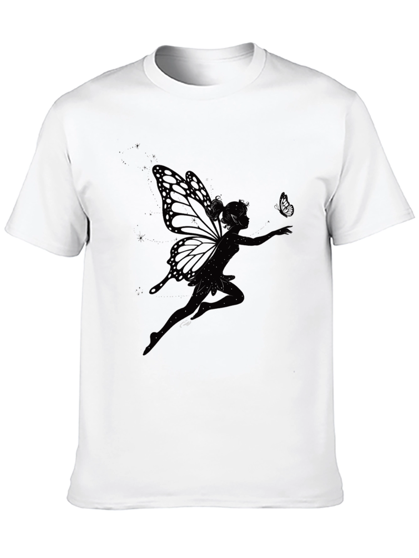 Black Fairy Graphic T-Shirt - Mystical Style