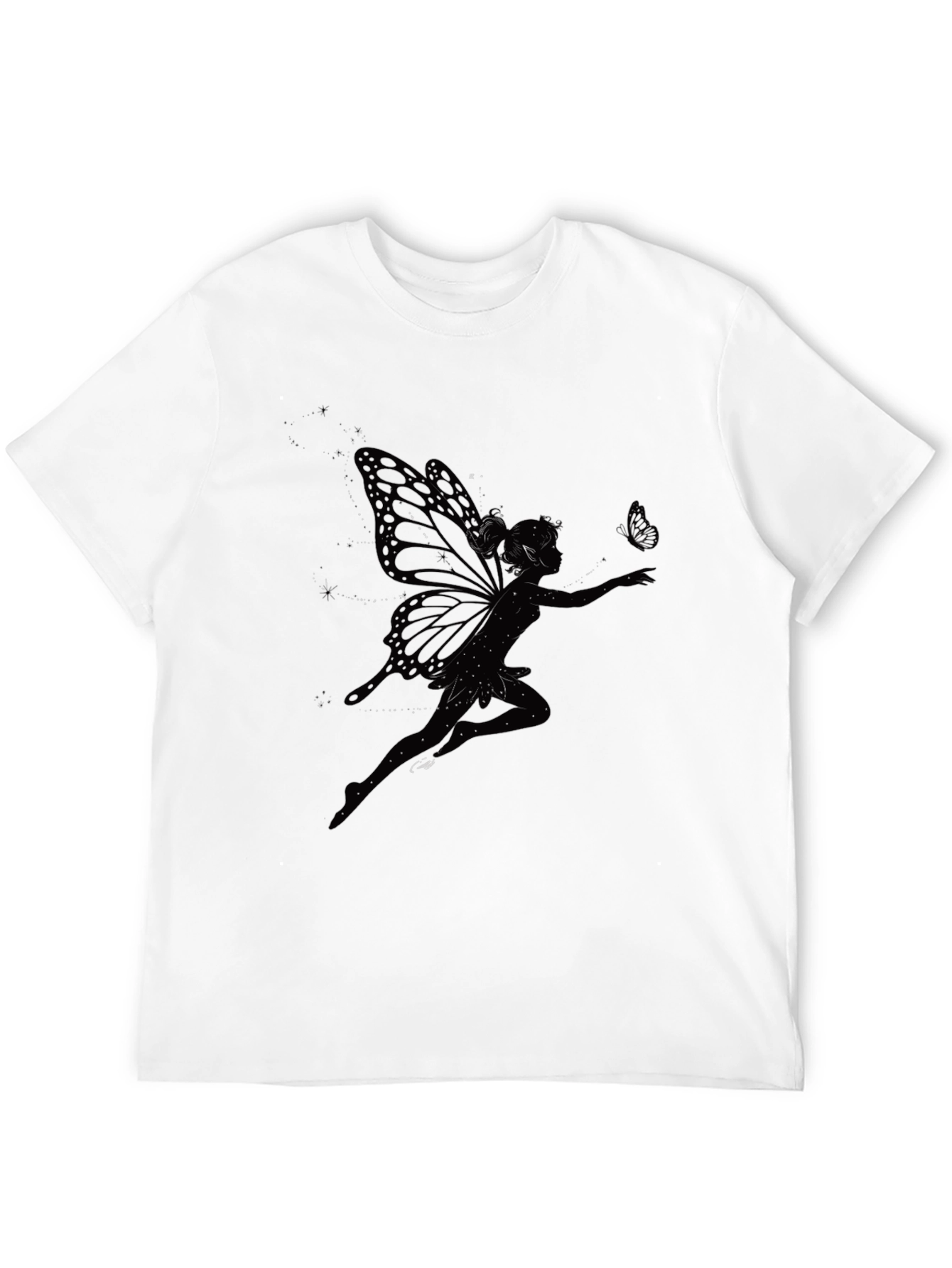Black Fairy Graphic T-Shirt - Mystical Style