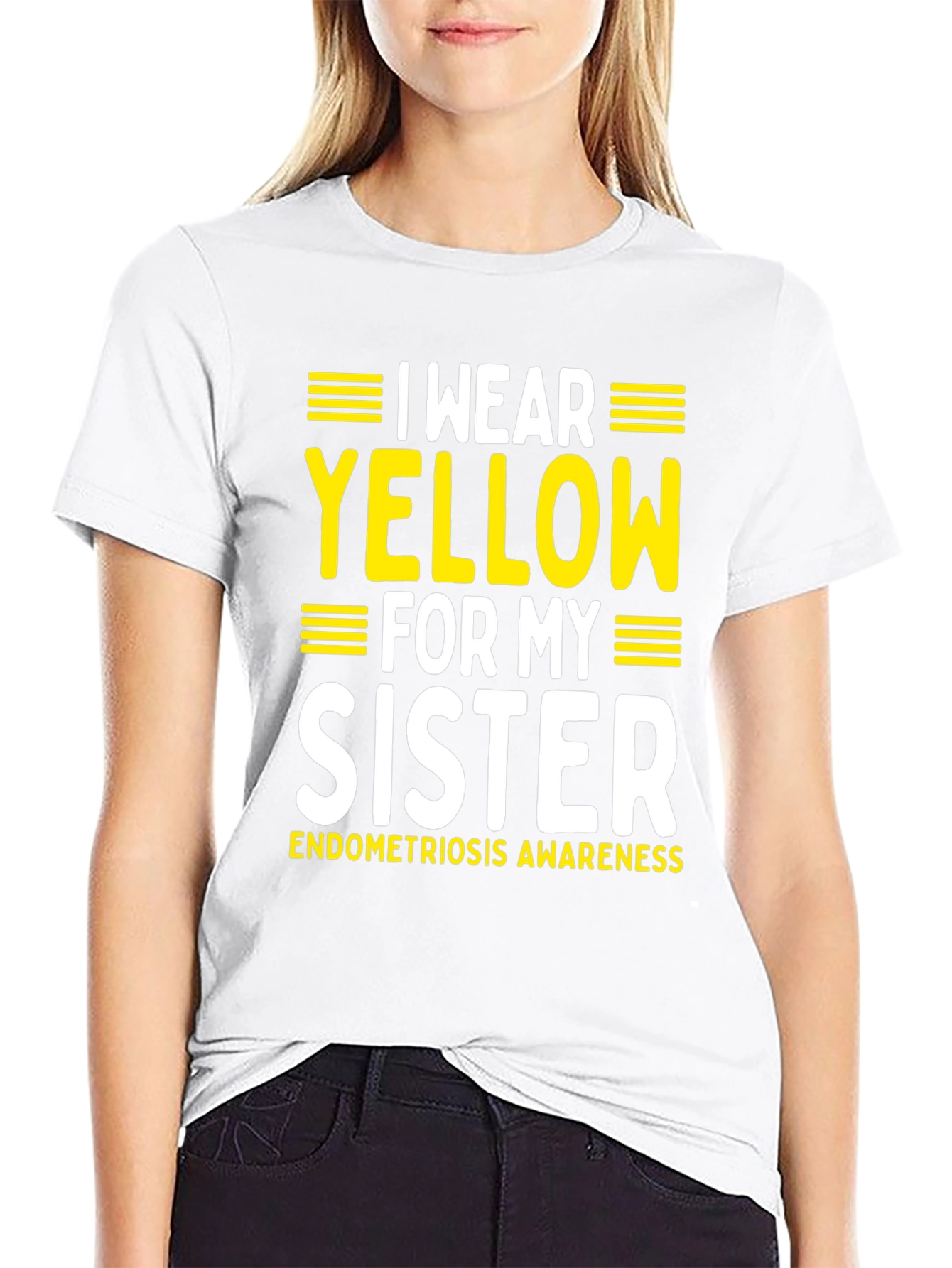 Yellow Endometriosis Awareness T-Shirt