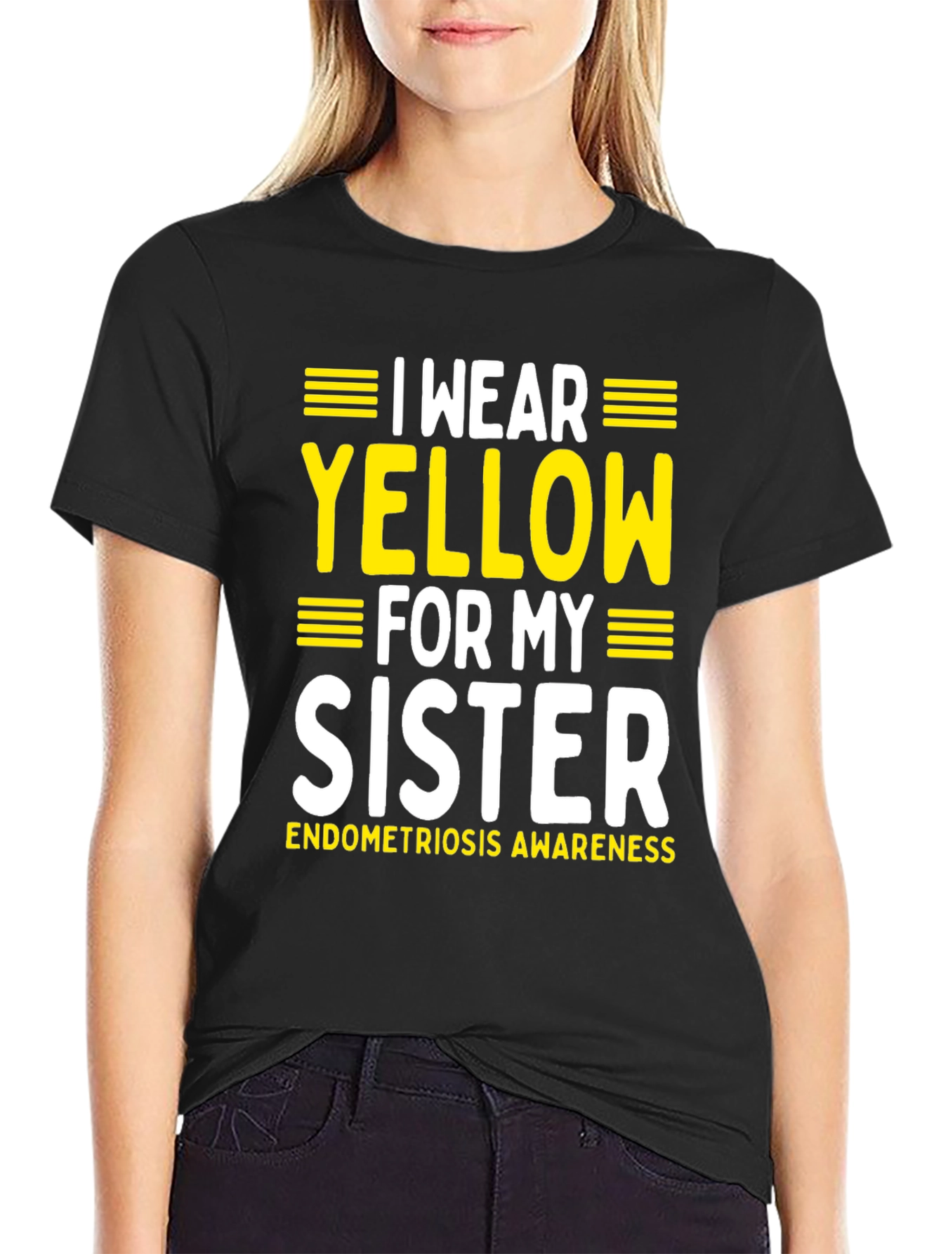 Yellow Endometriosis Awareness T-Shirt