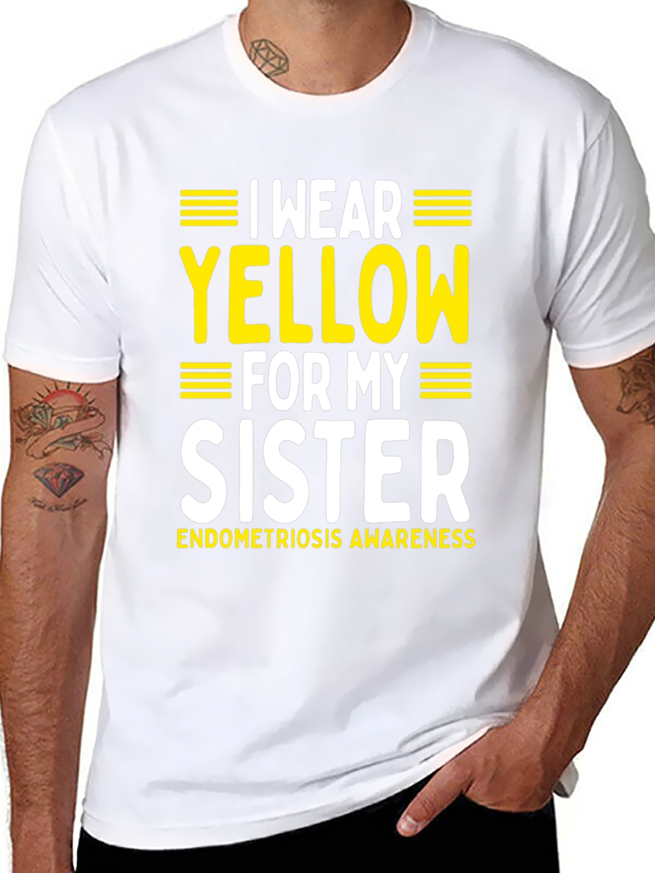 Yellow Endometriosis Awareness T-Shirt