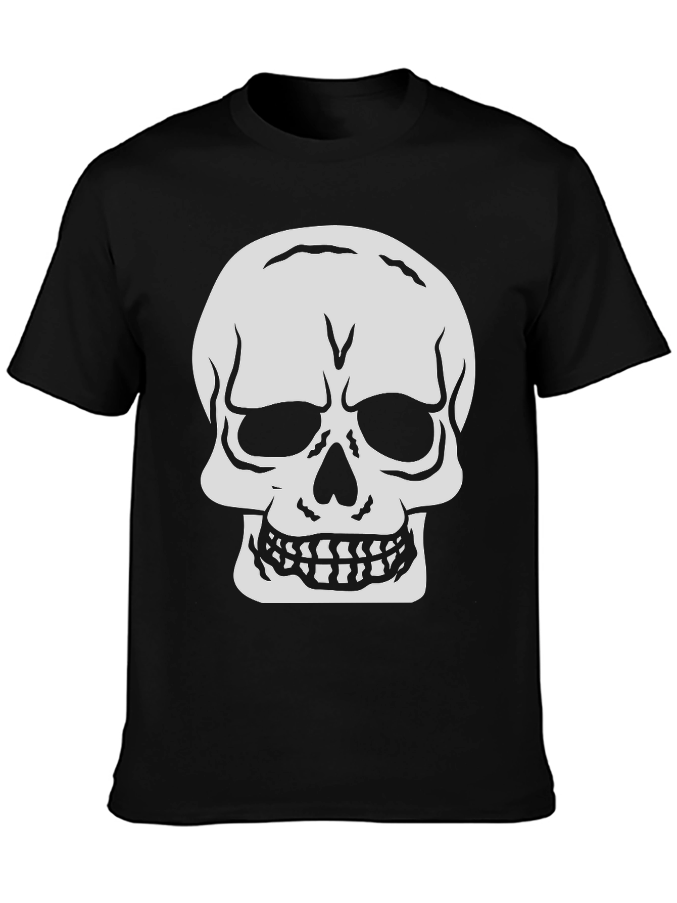 Skull Graphic Black T-Shirt - Edgy Streetwear