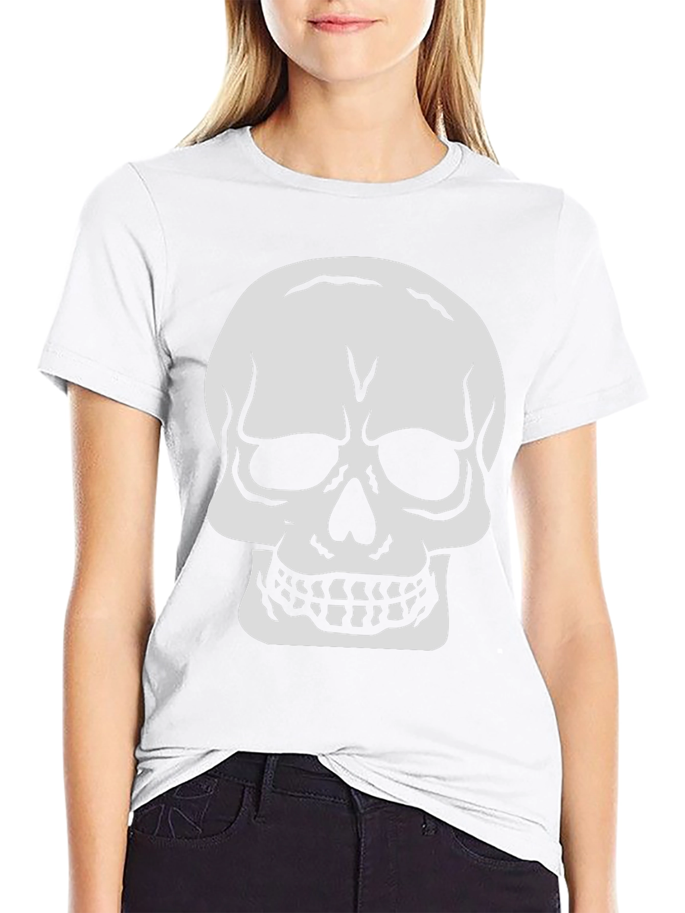 Skull Graphic Black T-Shirt - Edgy Streetwear