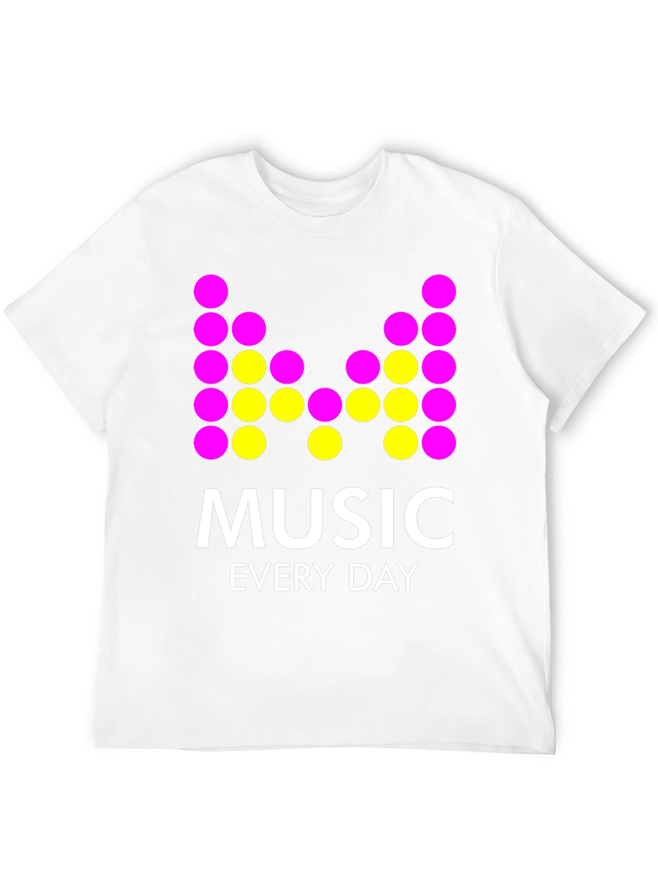 Music Every Day Graphic Tee - Black
