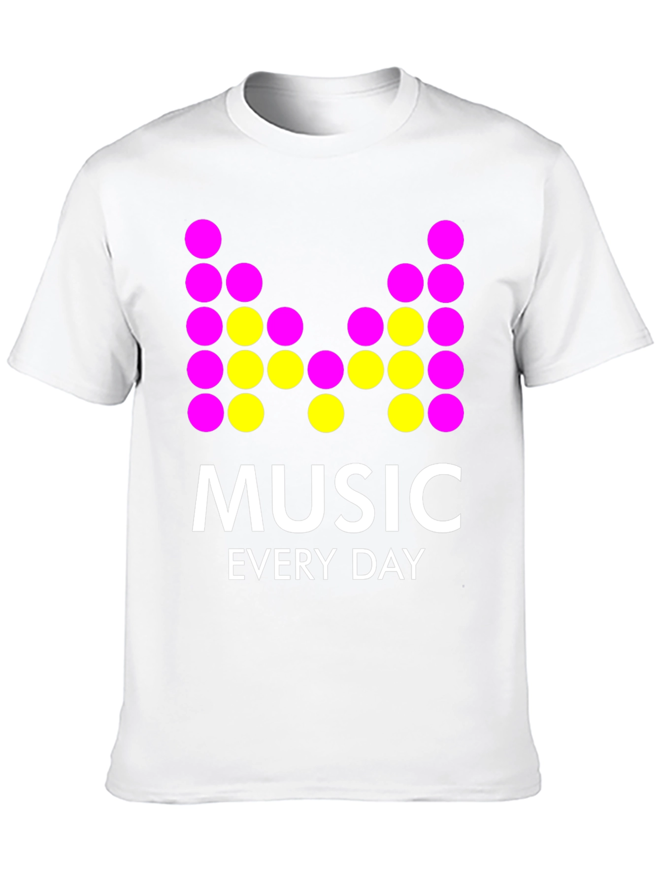 Music Every Day Graphic Tee - Black