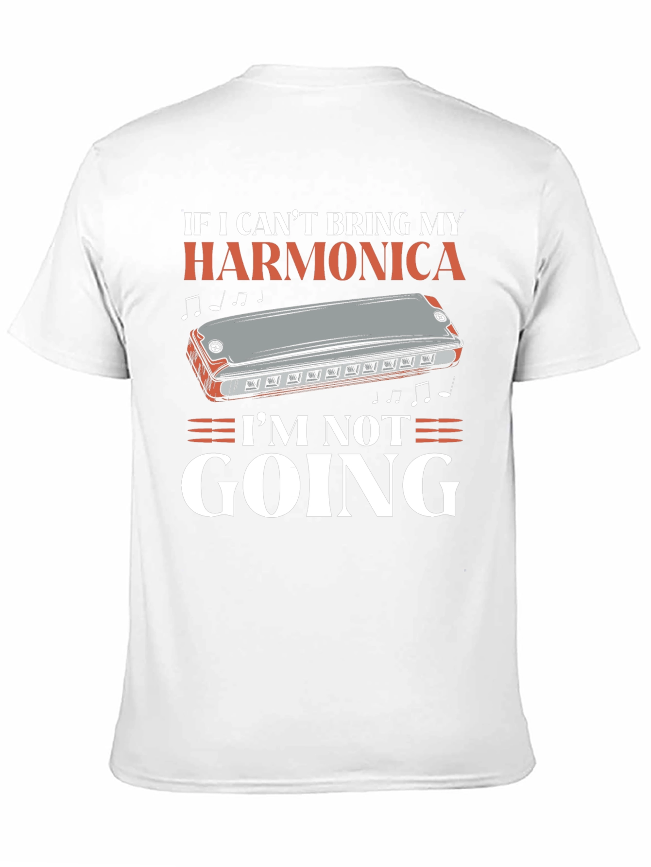 Harmonica Lovers Graphic T-Shirt: Cant Go Without It!