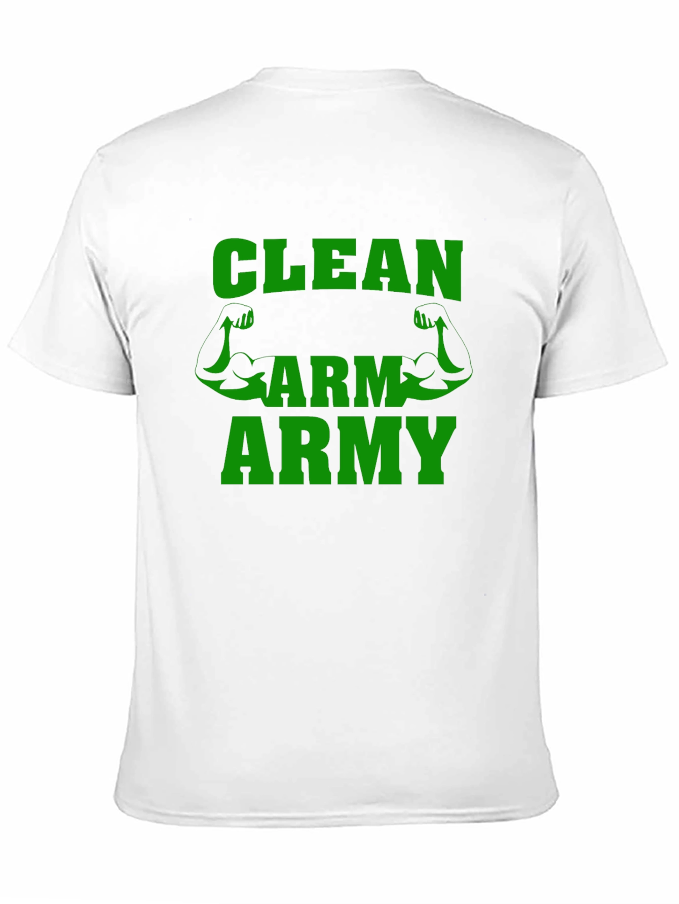 Clean Arm Army T-Shirt Gym Fitness