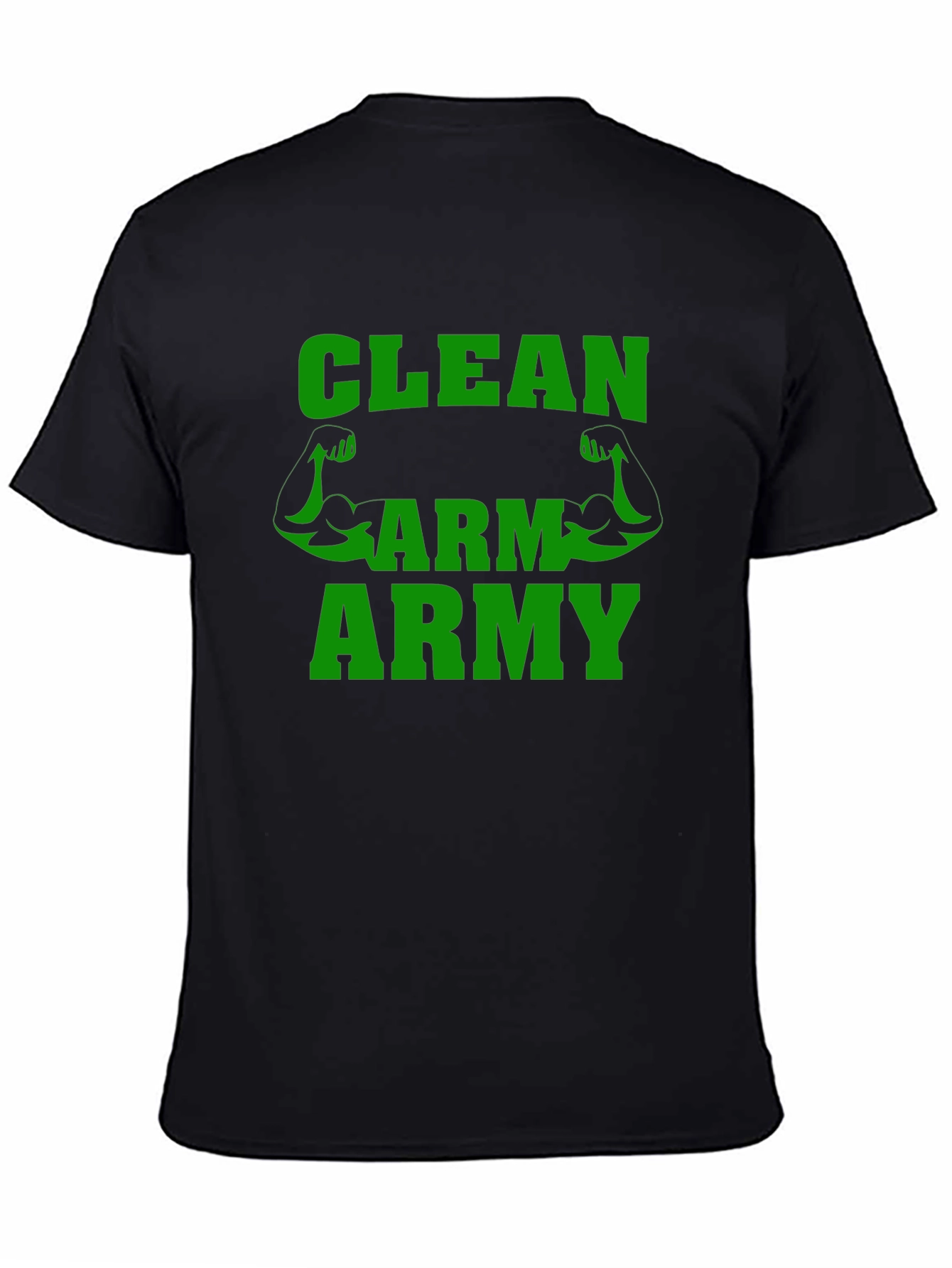 Clean Arm Army T-Shirt Gym Fitness