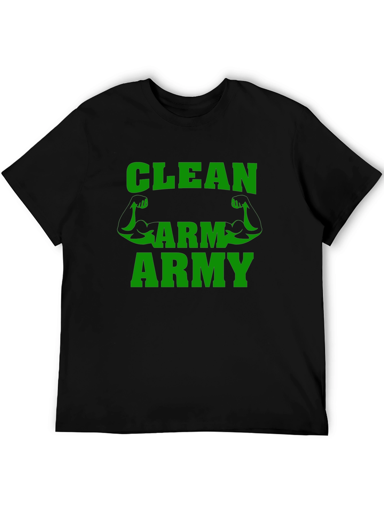 Clean Arm Army T-Shirt Gym Fitness