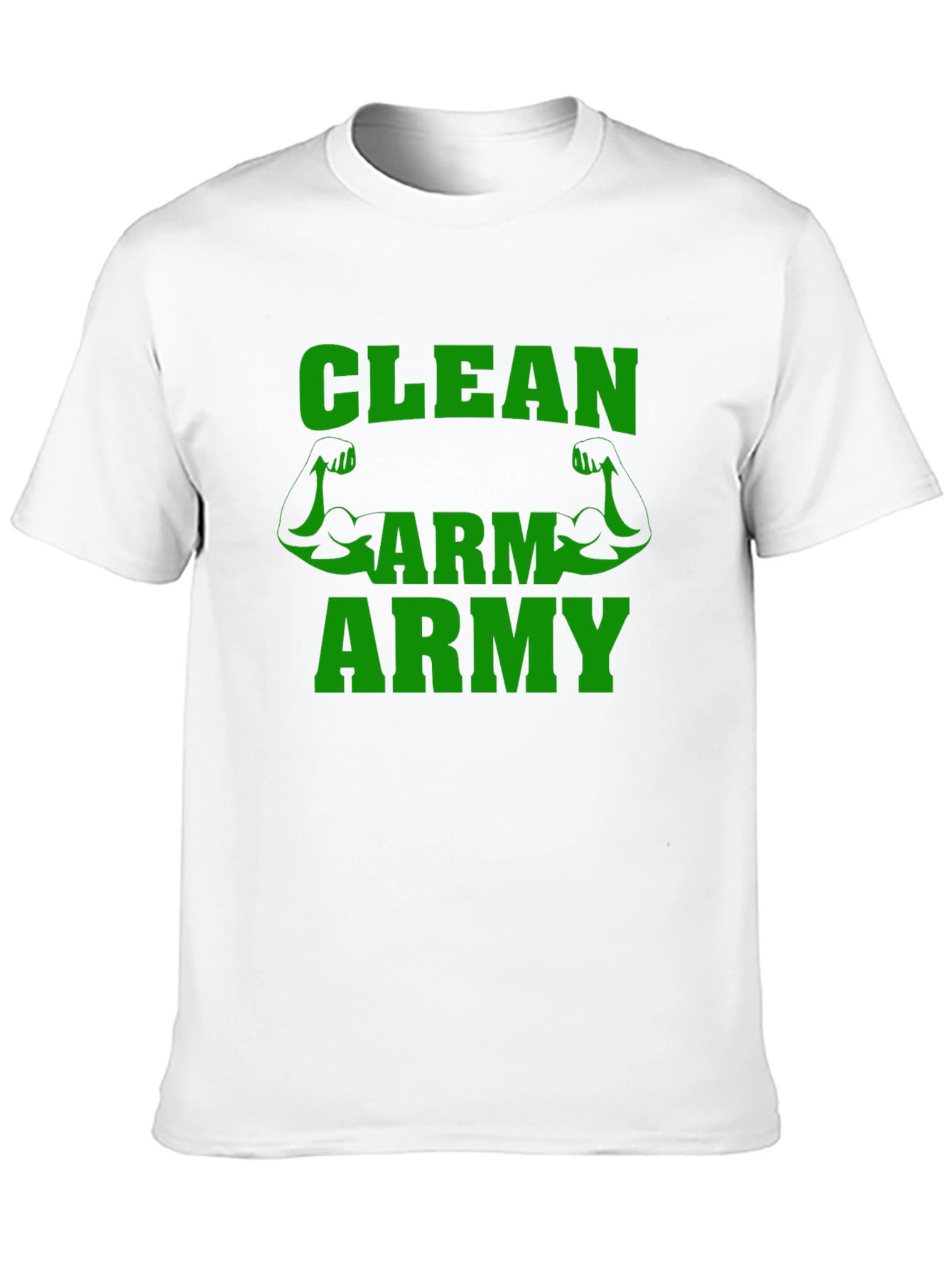 Clean Arm Army T-Shirt Gym Fitness