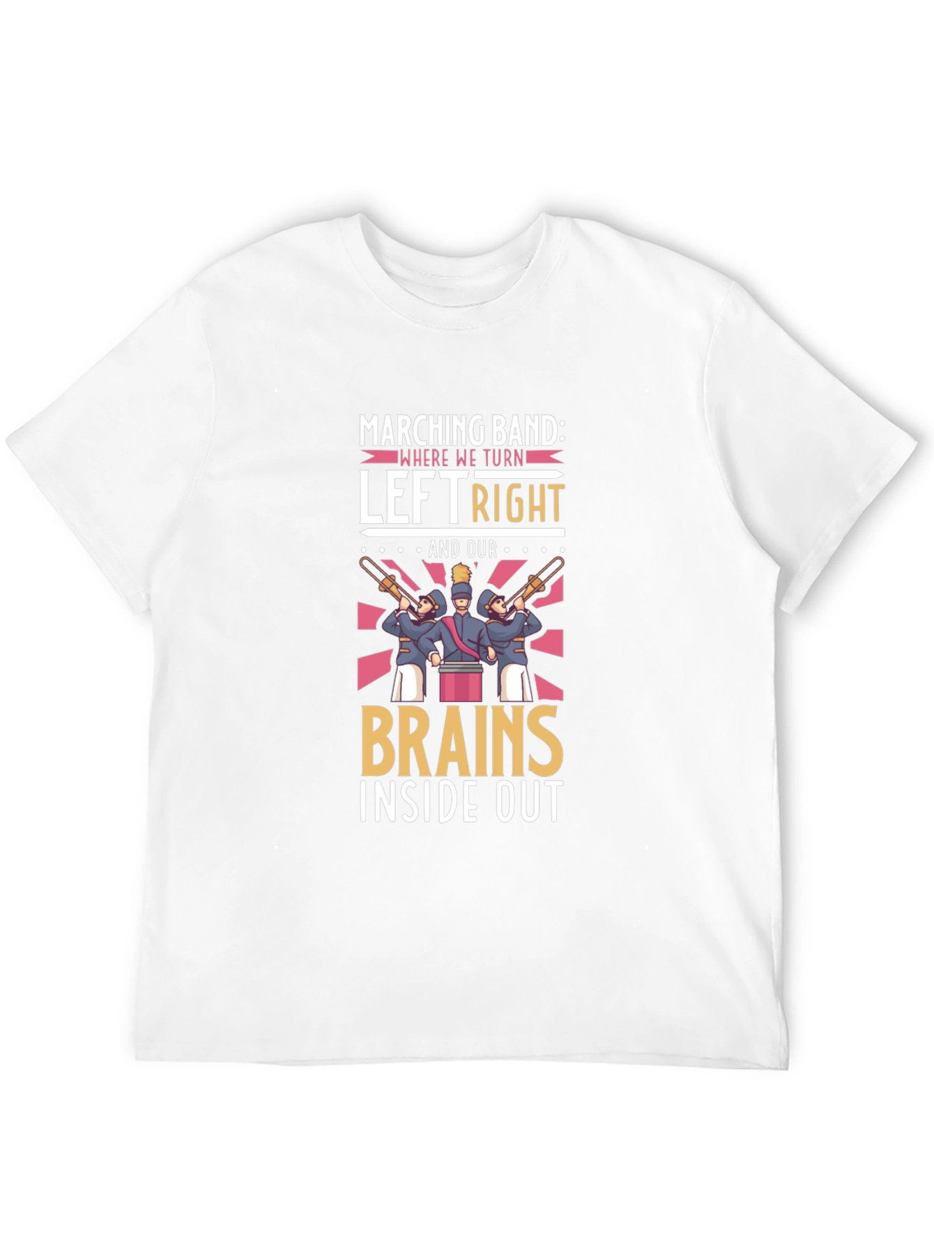 Marching Band Brains Inside Out Graphic Tee