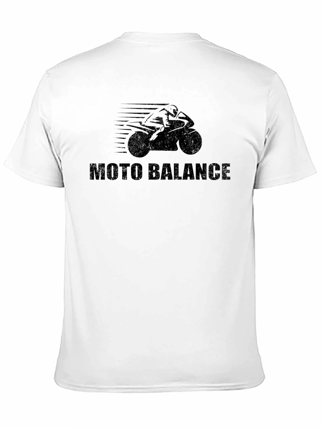 Moto Balance Black Graphic Tee