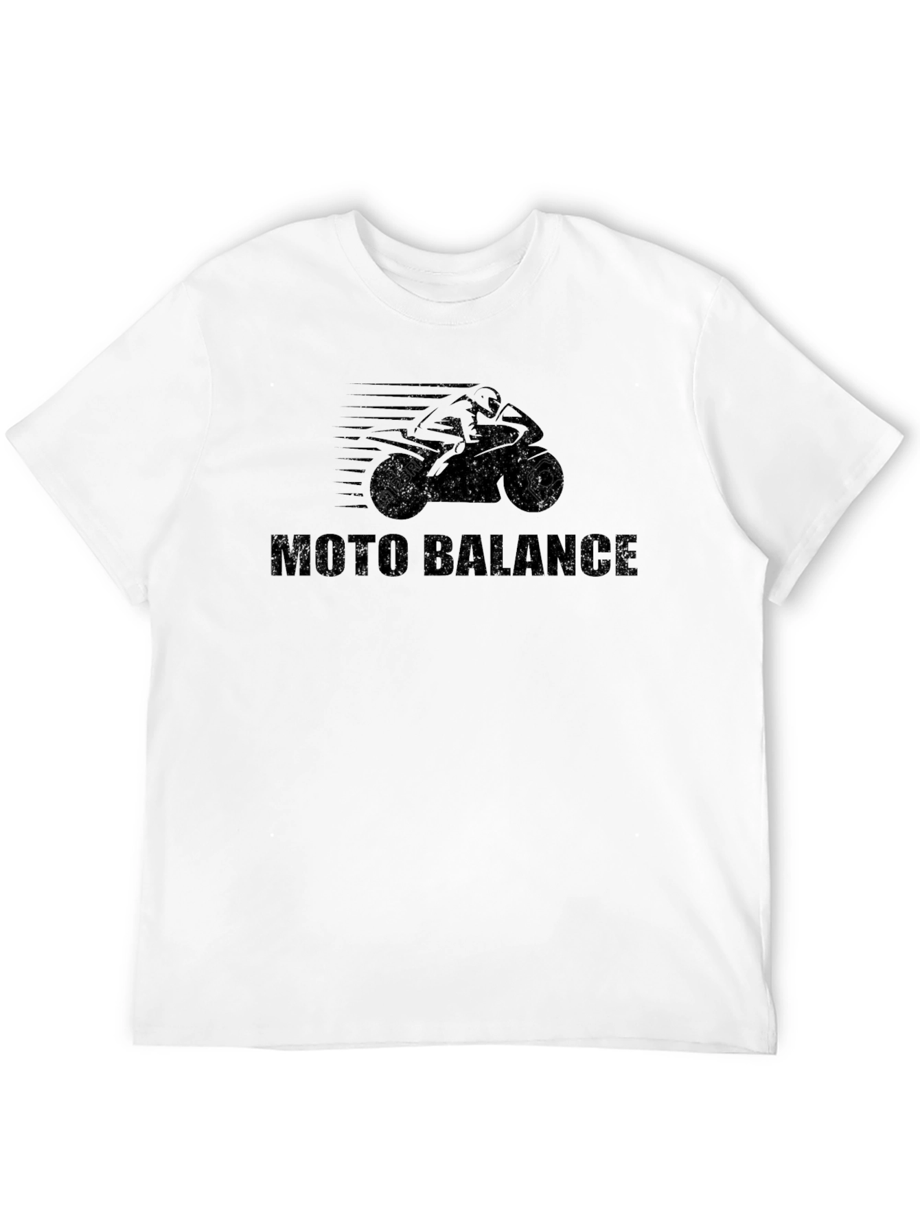 Moto Balance Black Graphic Tee