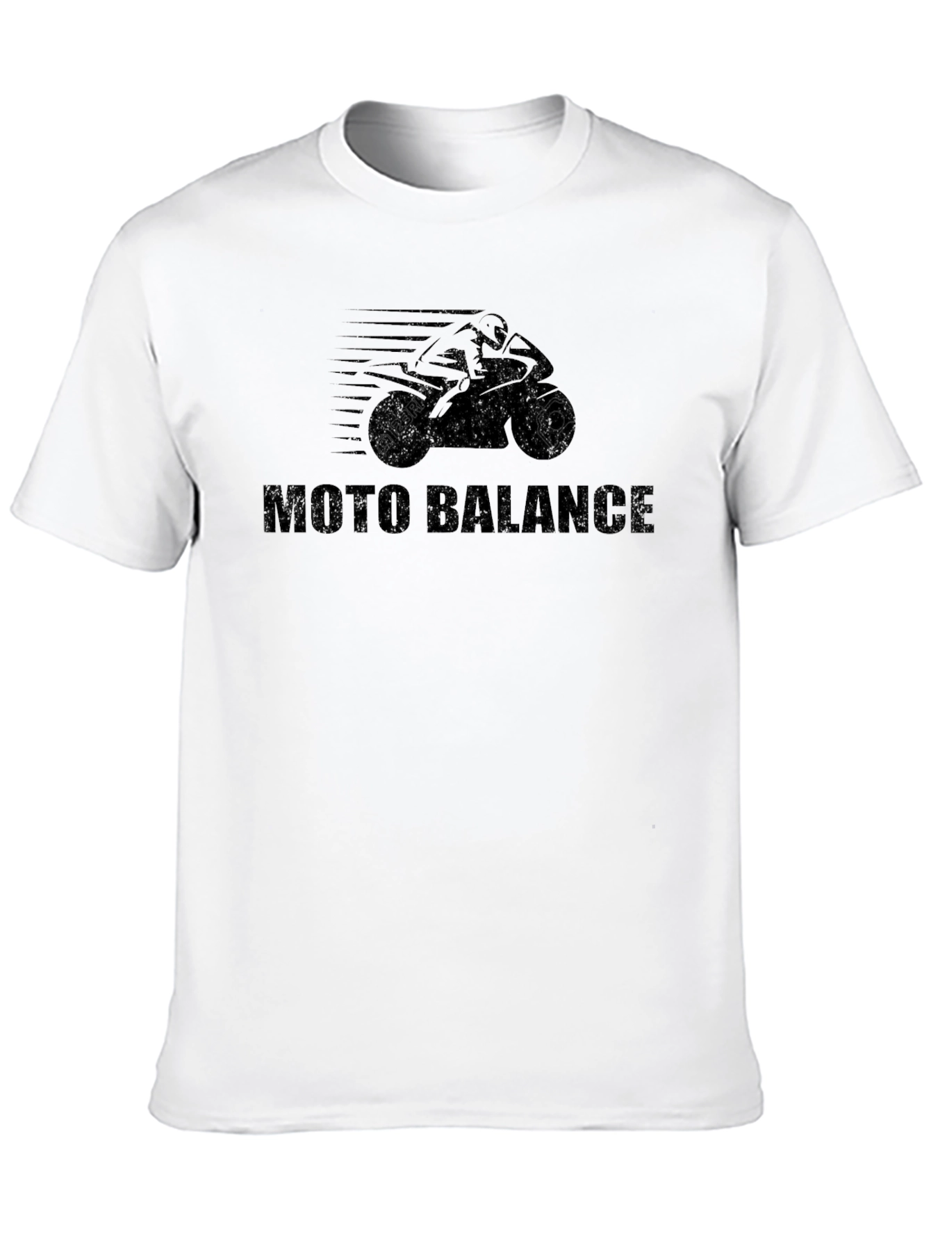 Moto Balance Black Graphic Tee